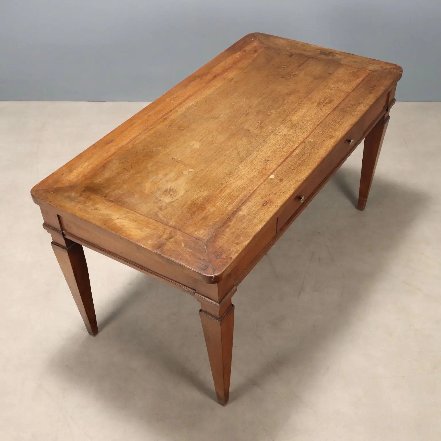Antique Directoire Table Walnut Drawer Italy XVIII-XIXI Century - Italy, XVIII-XIX Century | Antiques | Tables