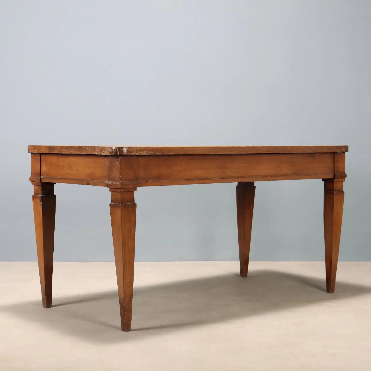 Antique Directoire Table Walnut Drawer Italy XVIII-XIXI Century - Italy, XVIII-XIX Century | Antiques | Tables