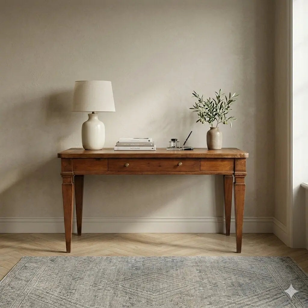 Antique Directoire Table Walnut Drawer Italy XVIII-XIXI Century - Italy, XVIII-XIX Century | Antiques | Tables