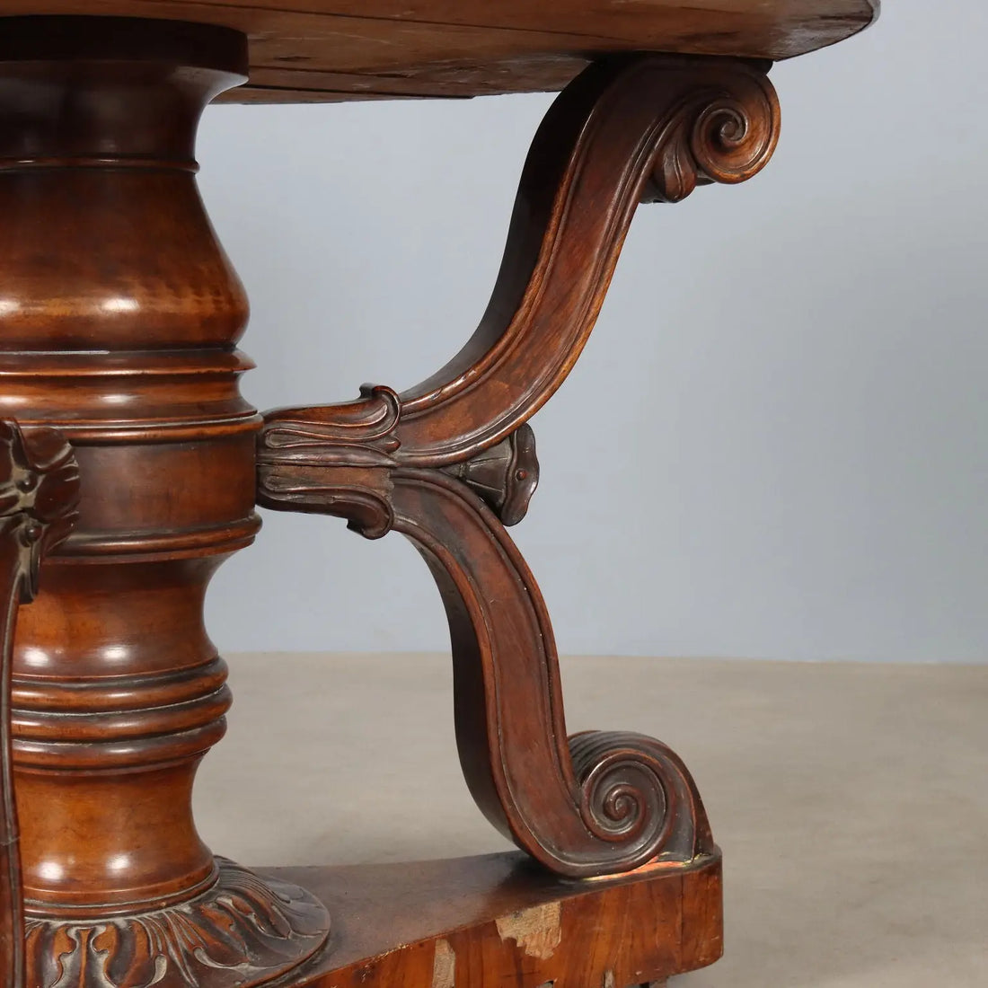 Antique Table Louis Philippe Walnut Marble Italy XIX Century - Lombardy, Early XIX Century | Antiques | Tables