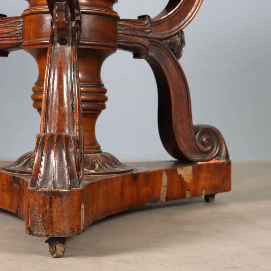 Antique Table Louis Philippe Walnut Marble Italy XIX Century - Lombardy, Early XIX Century | Antiques | Tables