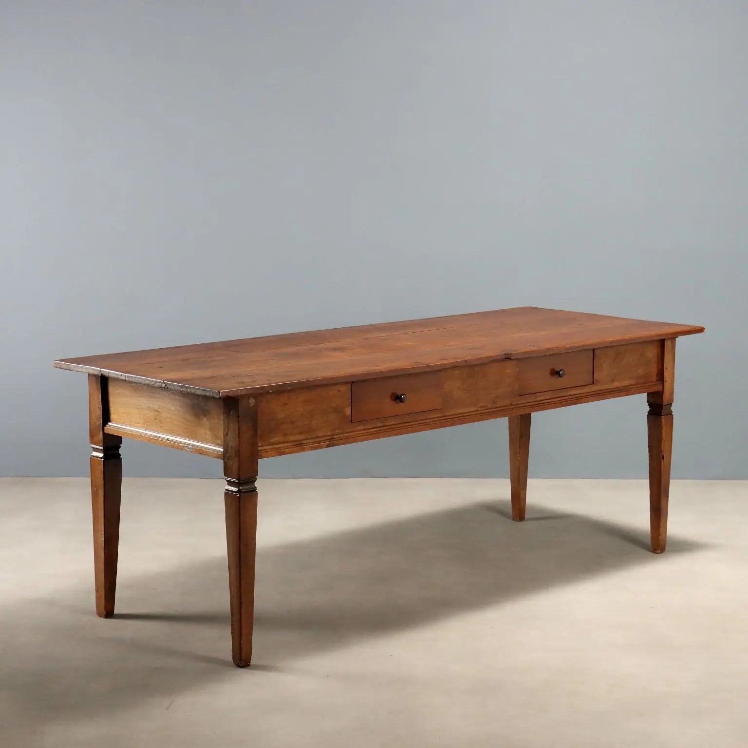 Antique Directoire Table Walnut Italy XIX Century