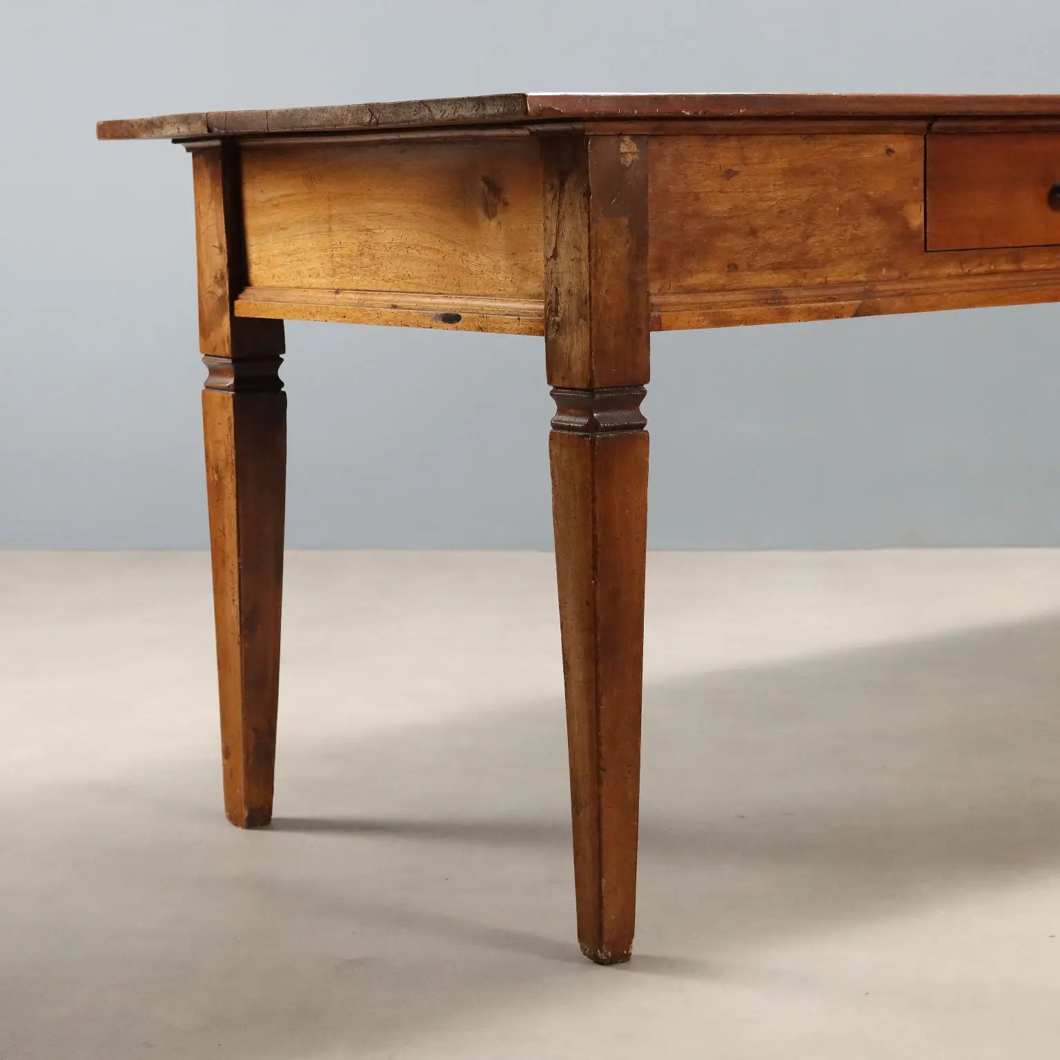 Antique Directoire Table Walnut Italy XIX Century