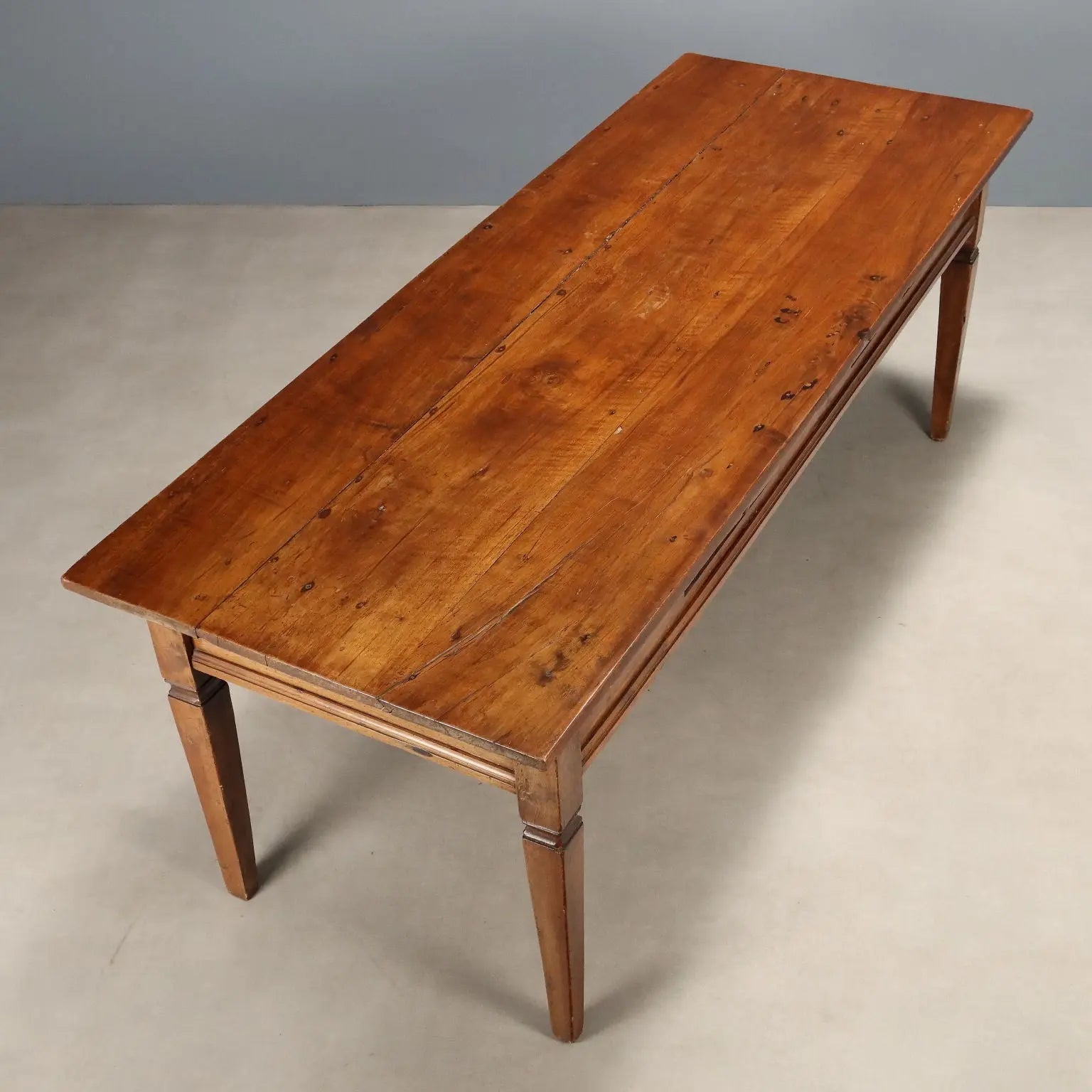 Antique Directoire Table Walnut Italy XIX Century