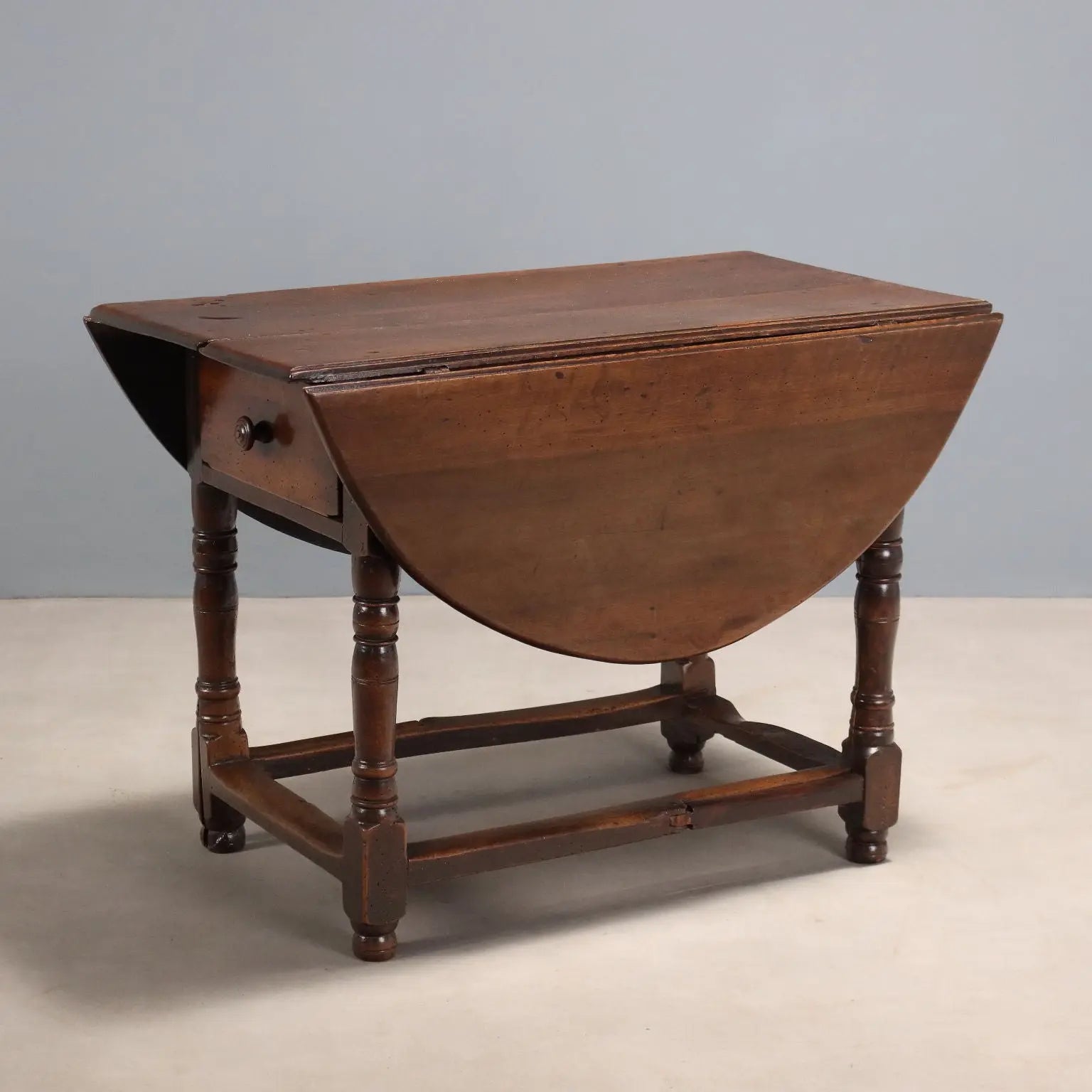 Antique Table Walnut Poplar Italy XVIII Century