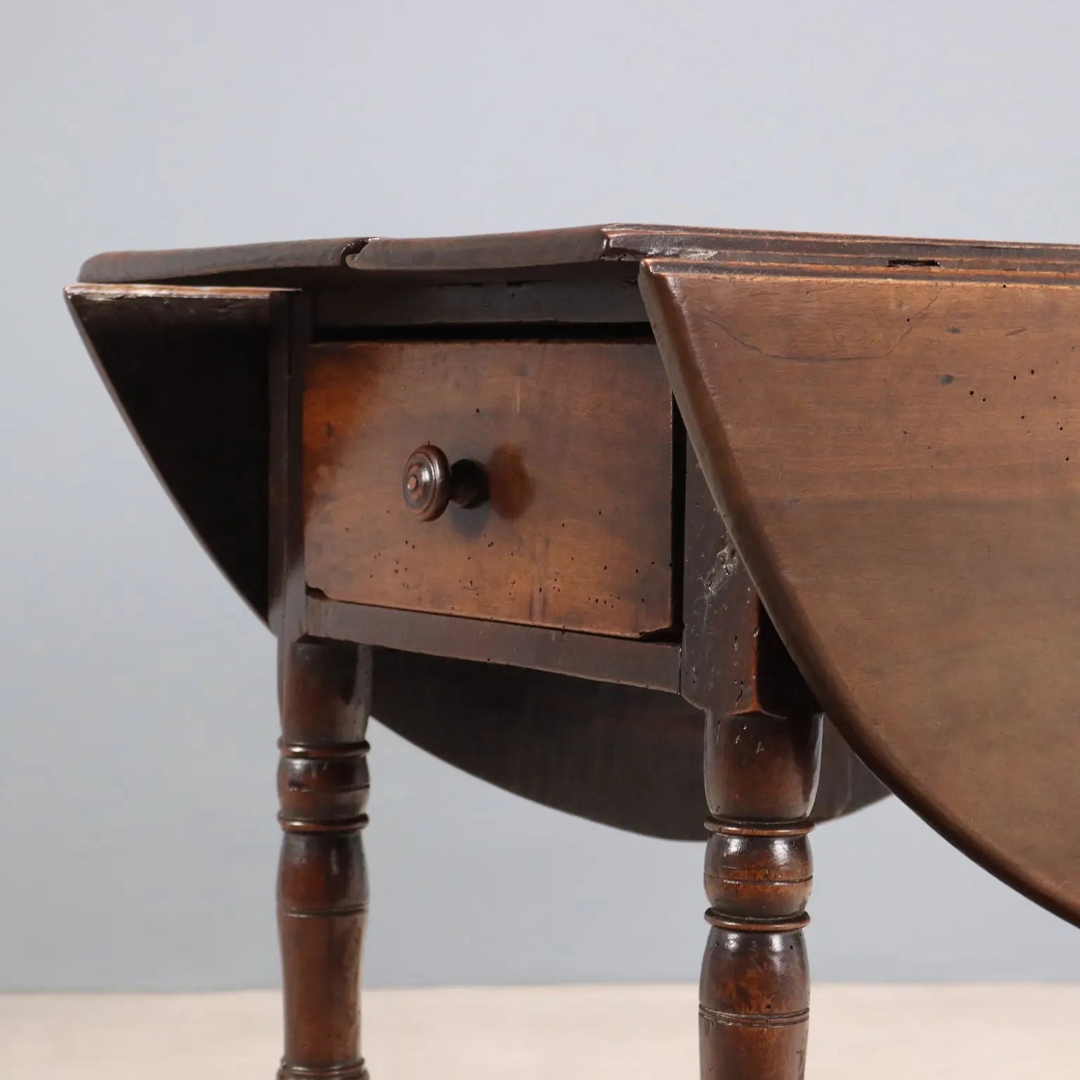 Antique Table Walnut Poplar Italy XVIII Century