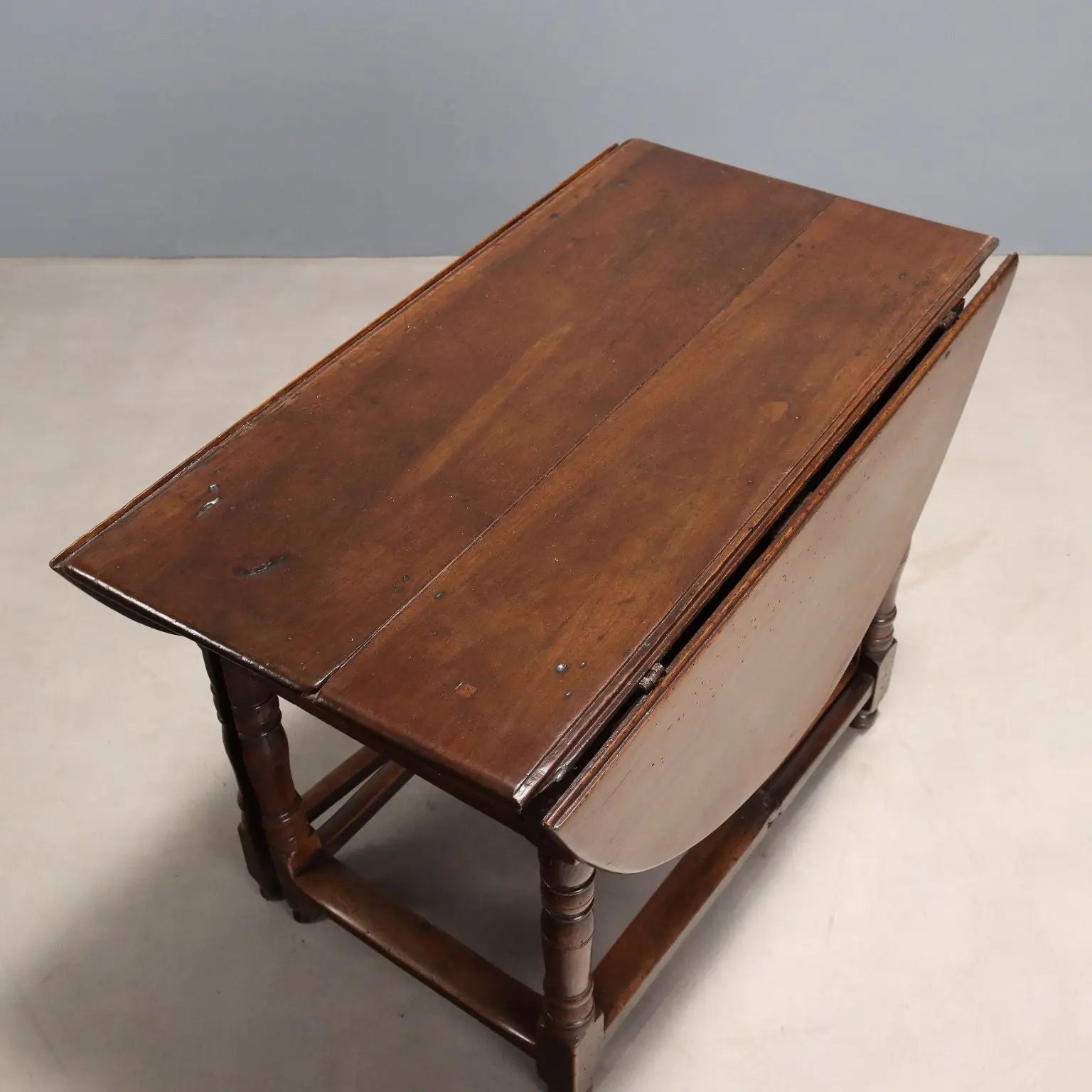 Antique Table Walnut Poplar Italy XVIII Century