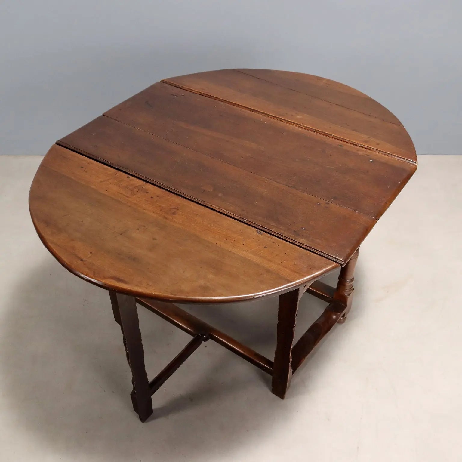 Antique Table Walnut Poplar Italy XVIII Century