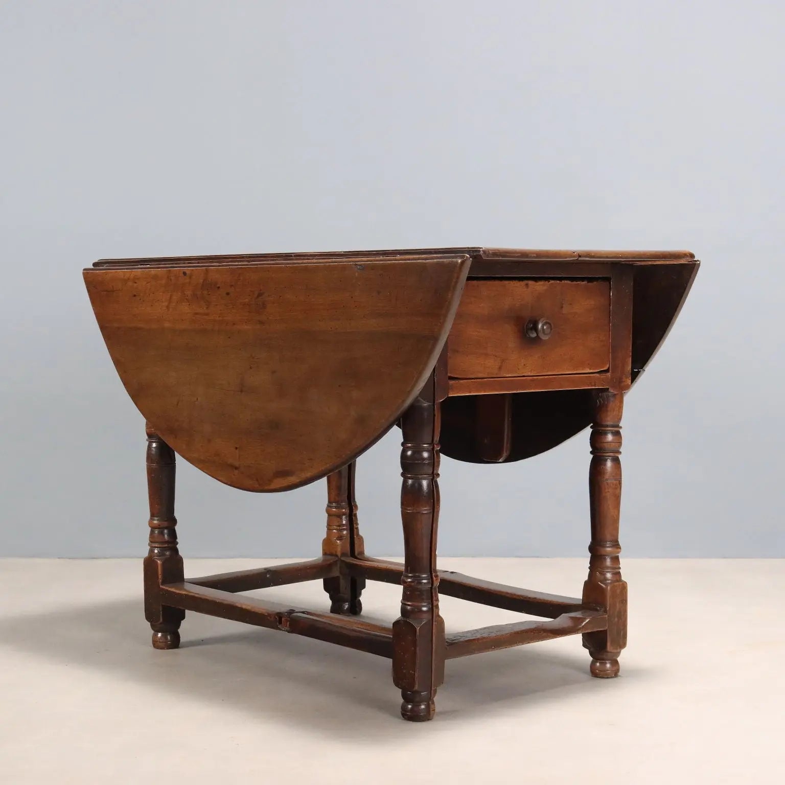 Antique Table Walnut Poplar Italy XVIII Century