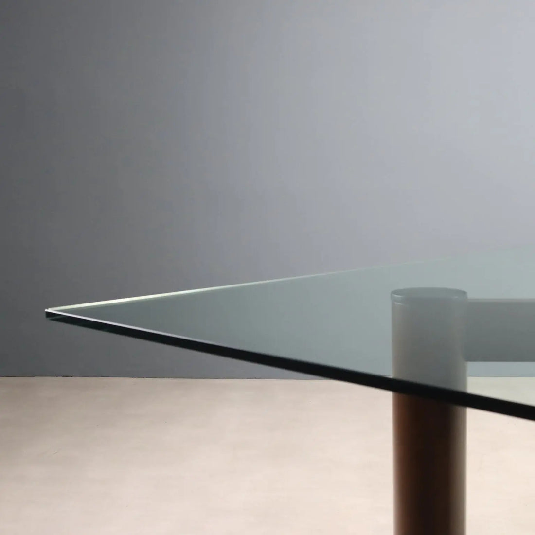 Great Vintage Table Glass Top Wood Marble Design Italy 1980s