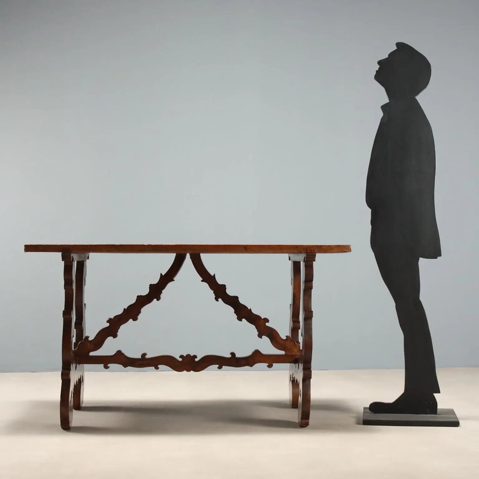 Walnut Refectory Table with Antique Top