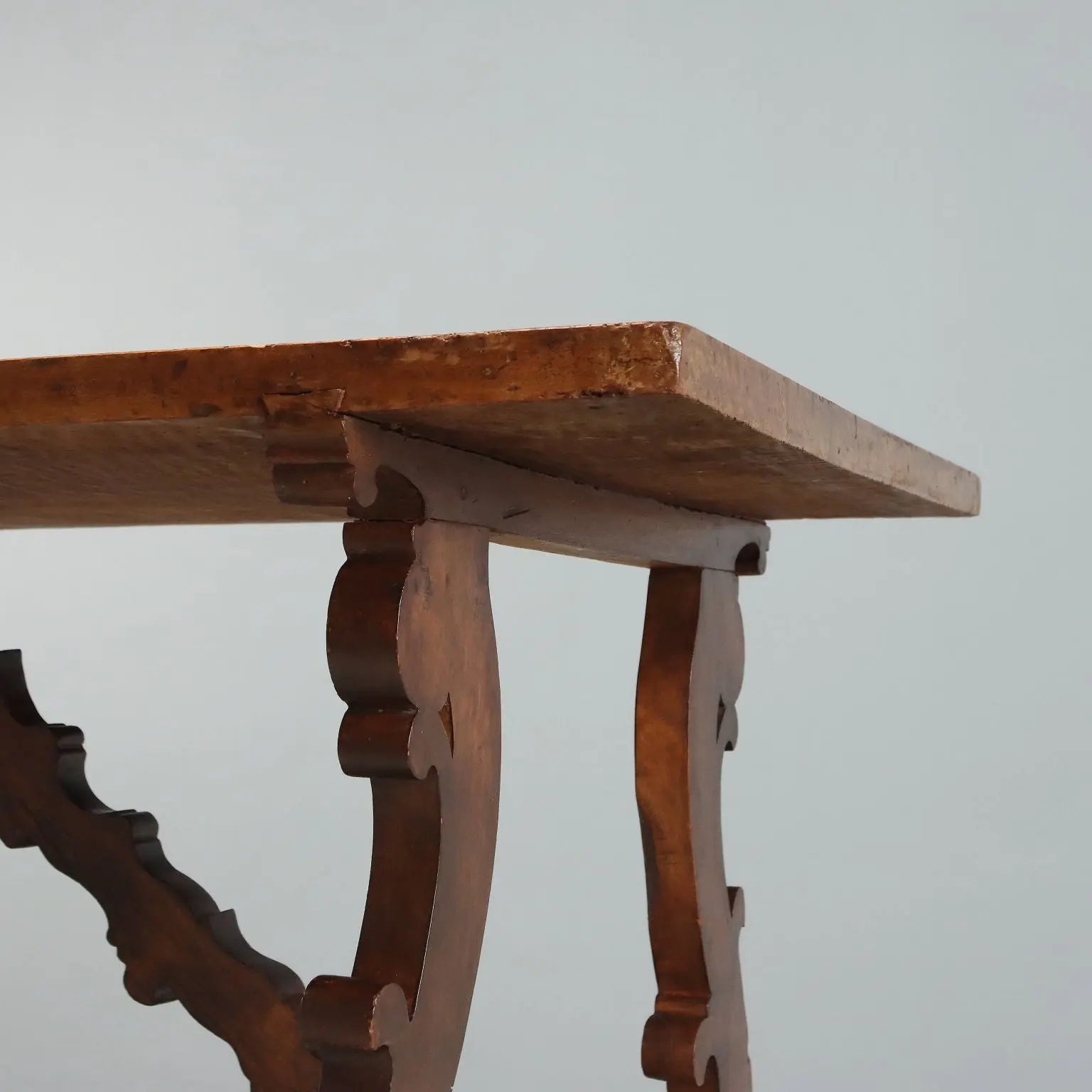 Walnut Refectory Table with Antique Top