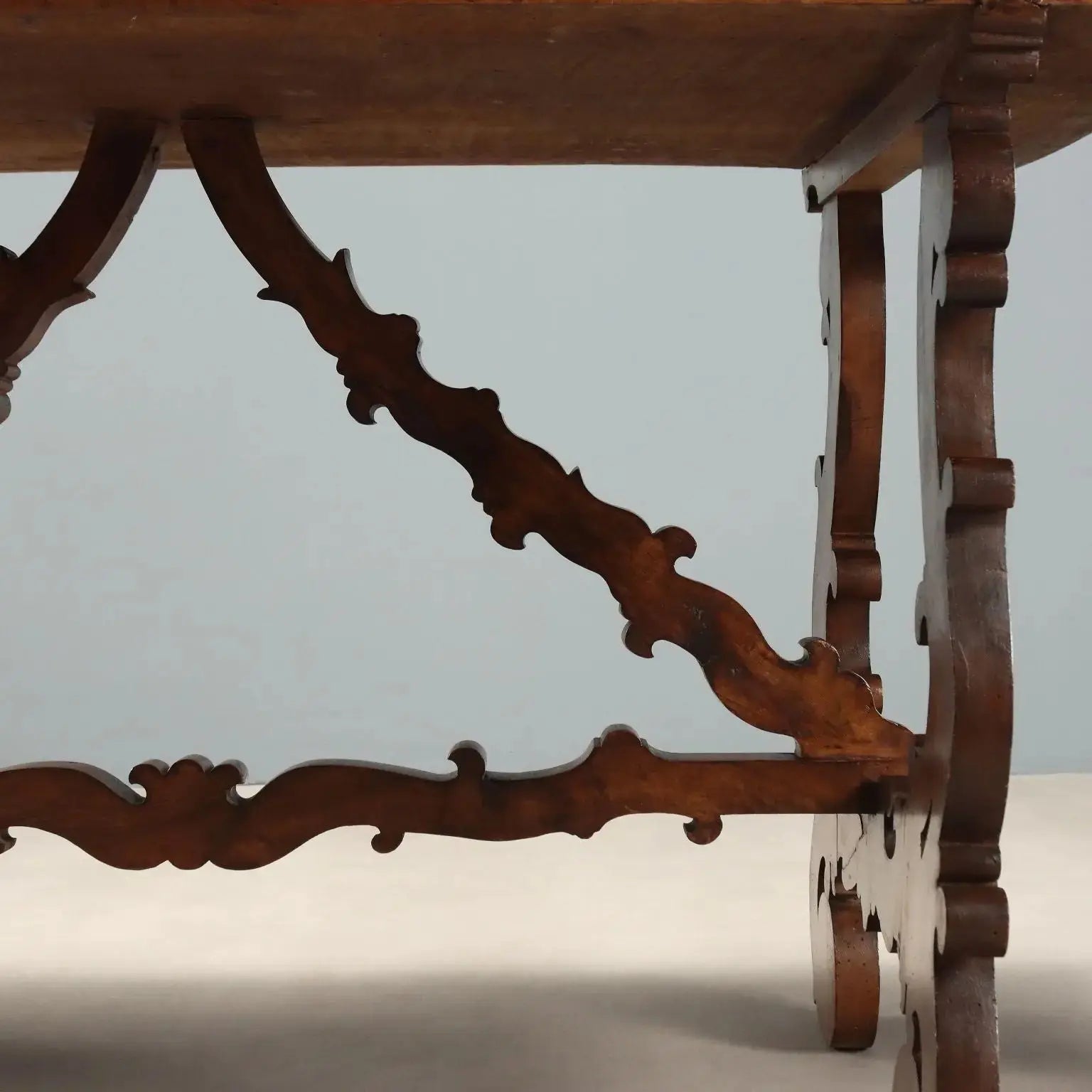 Walnut Refectory Table with Antique Top