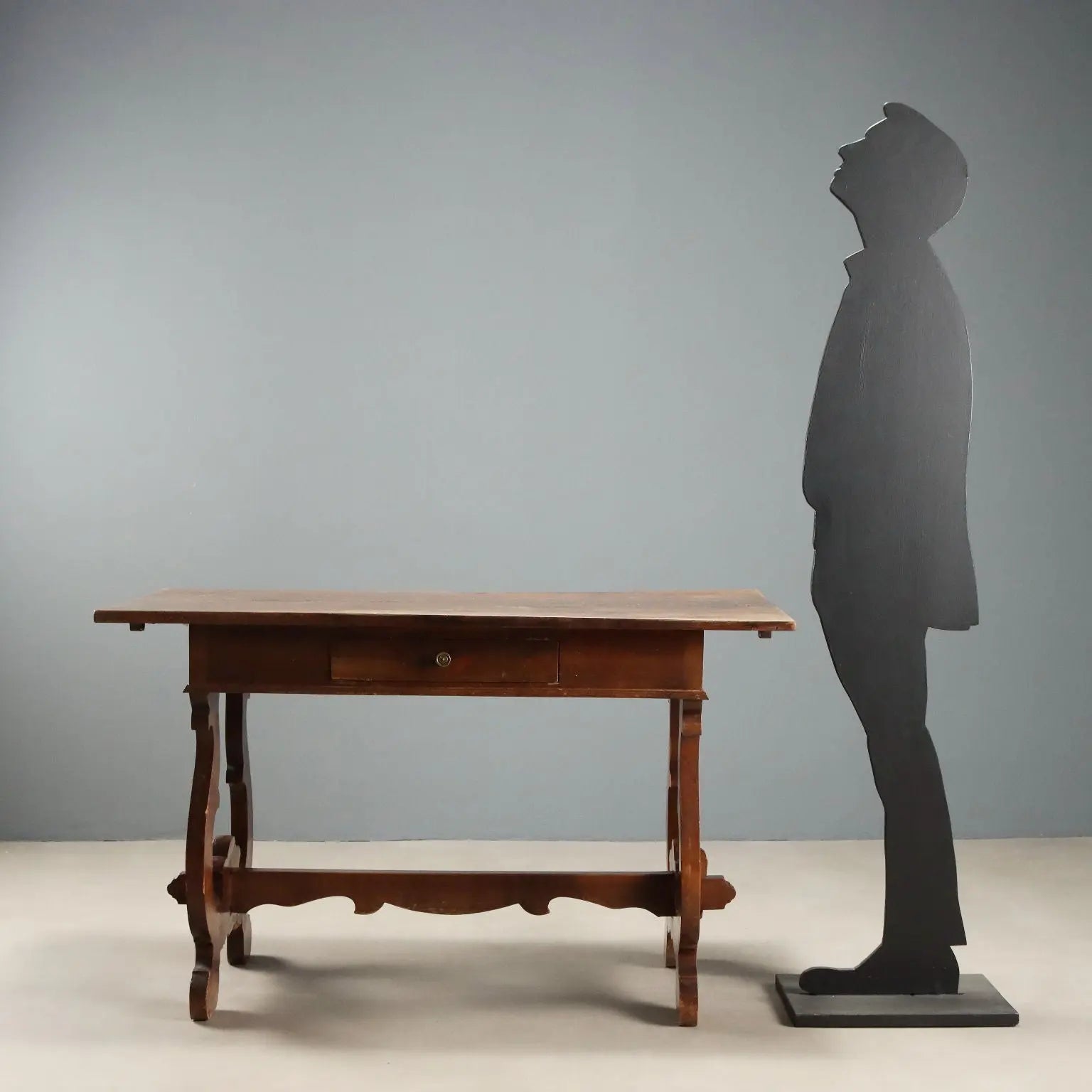 Fratino Desk in Walnut with Antique Top