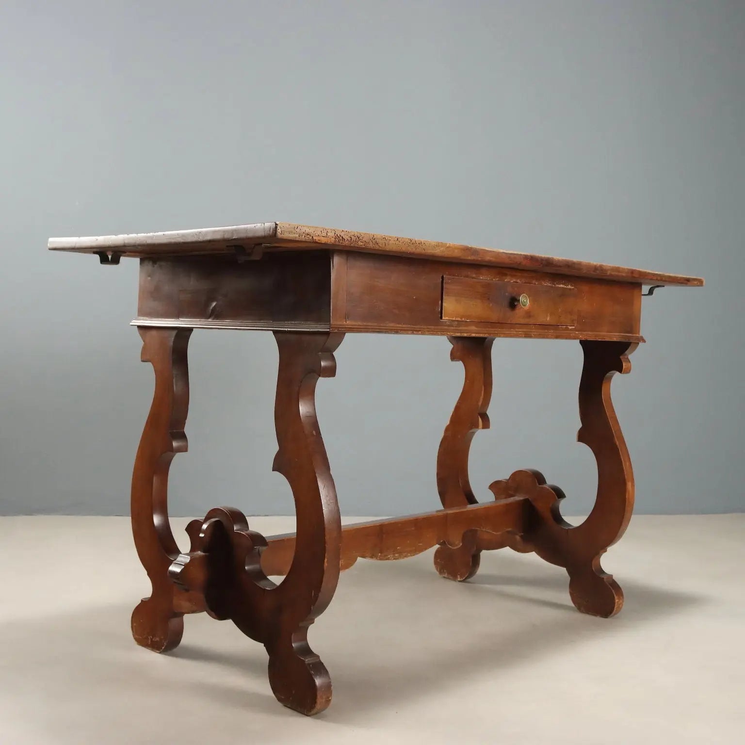 Fratino Desk in Walnut with Antique Top