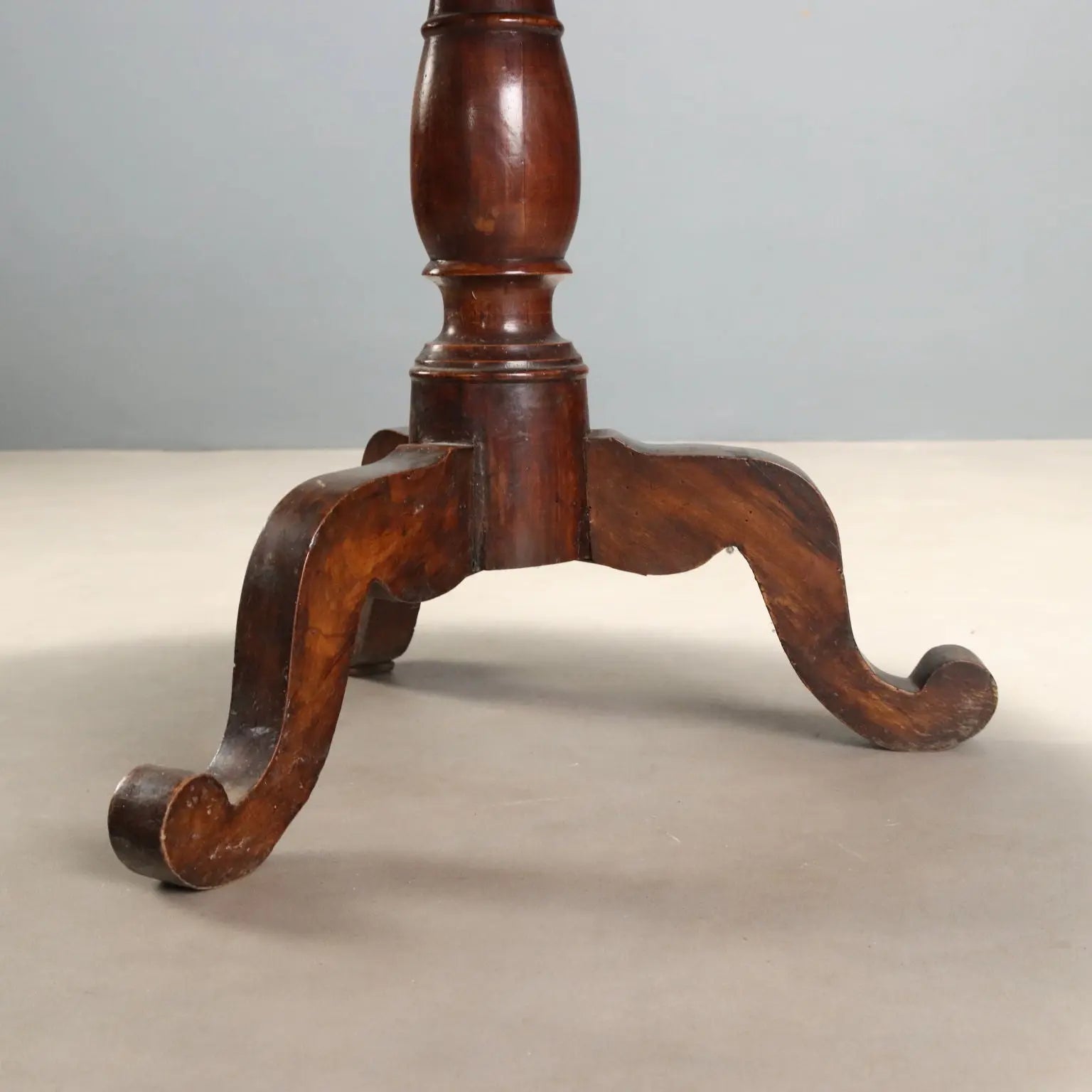 Walnut Table with Inlay, 19th Century Italy