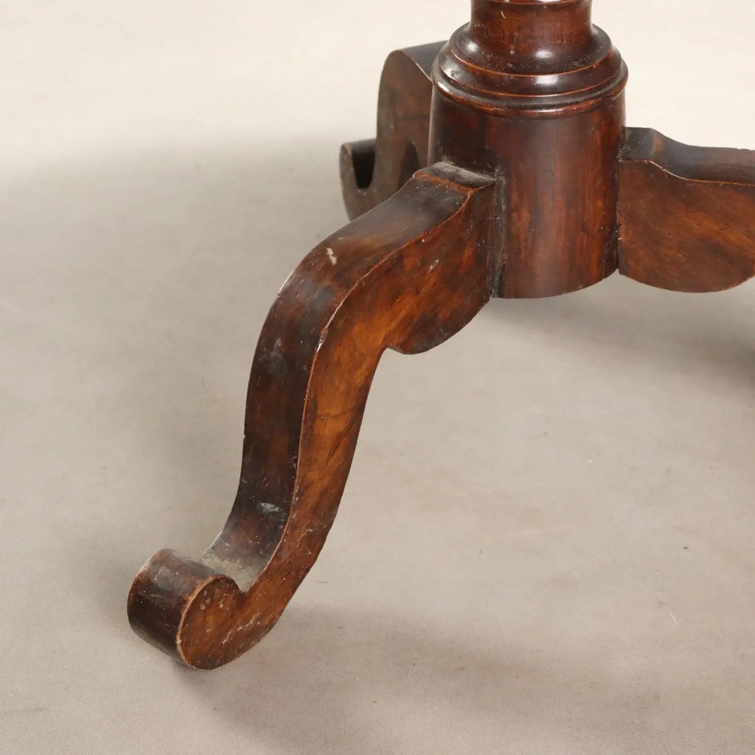 Walnut Table with Inlay, 19th Century Italy