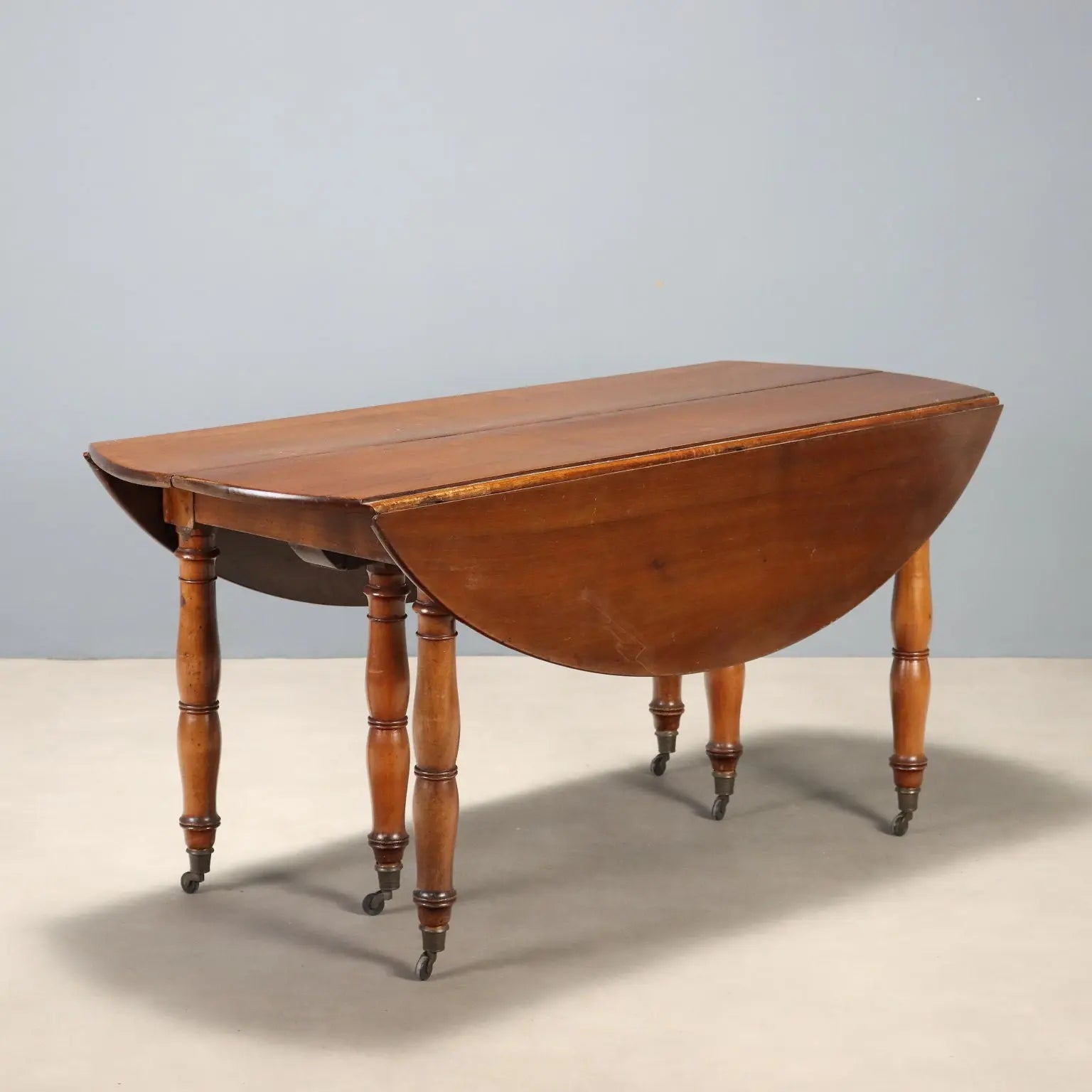 Antique Extendable Table Walnut Italy XIX Century