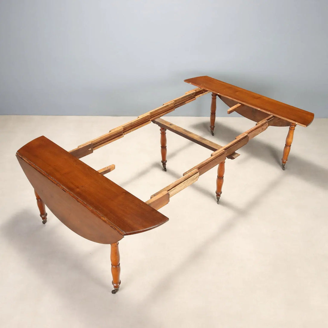 Antique Extendable Table Walnut Italy XIX Century