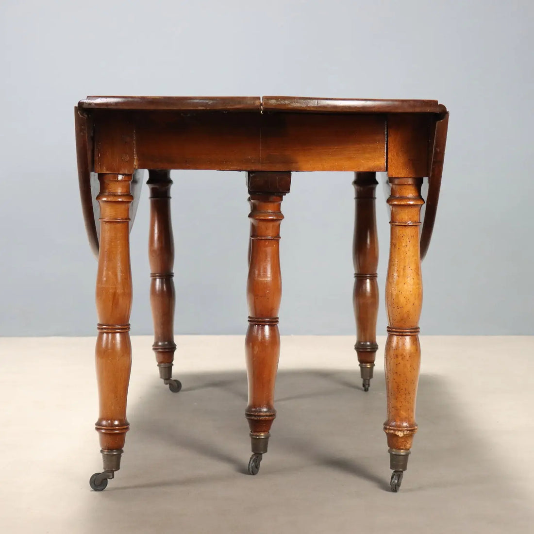 Antique Extendable Table Walnut Italy XIX Century