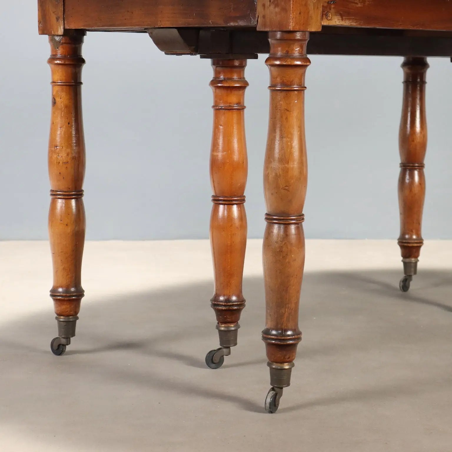 Antique Extendable Table Walnut Italy XIX Century
