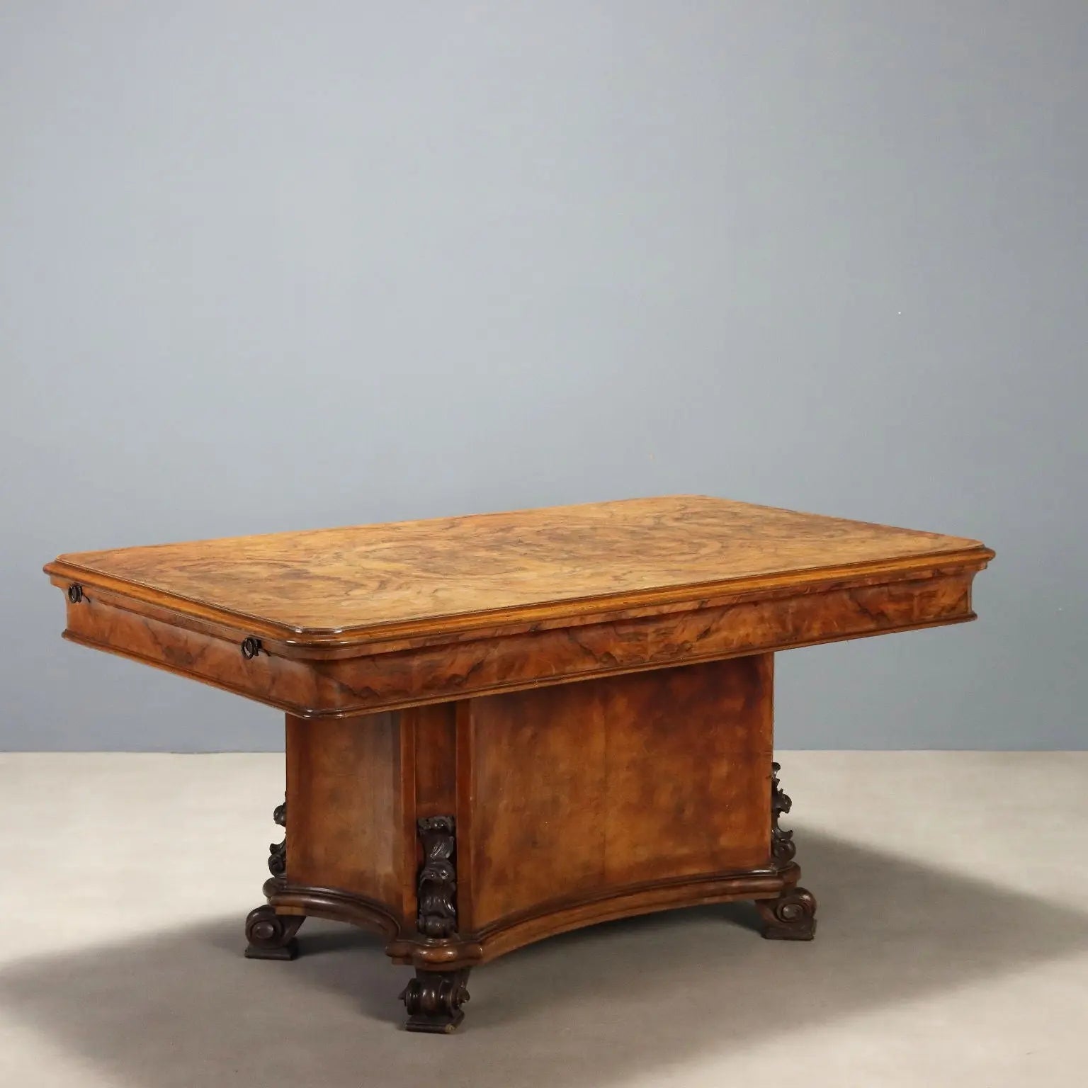 Art Deco Walnut and Burl Table