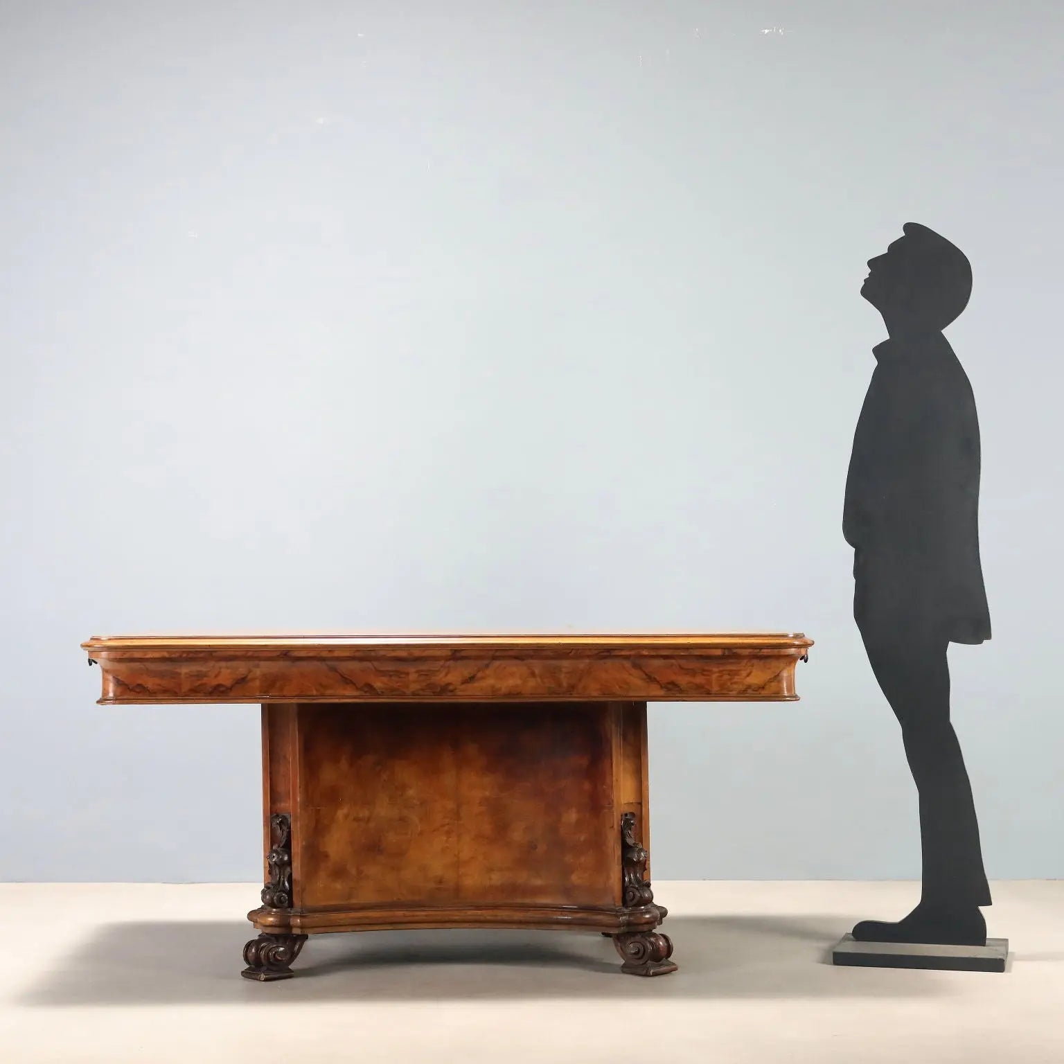 Art Deco Walnut and Burl Table