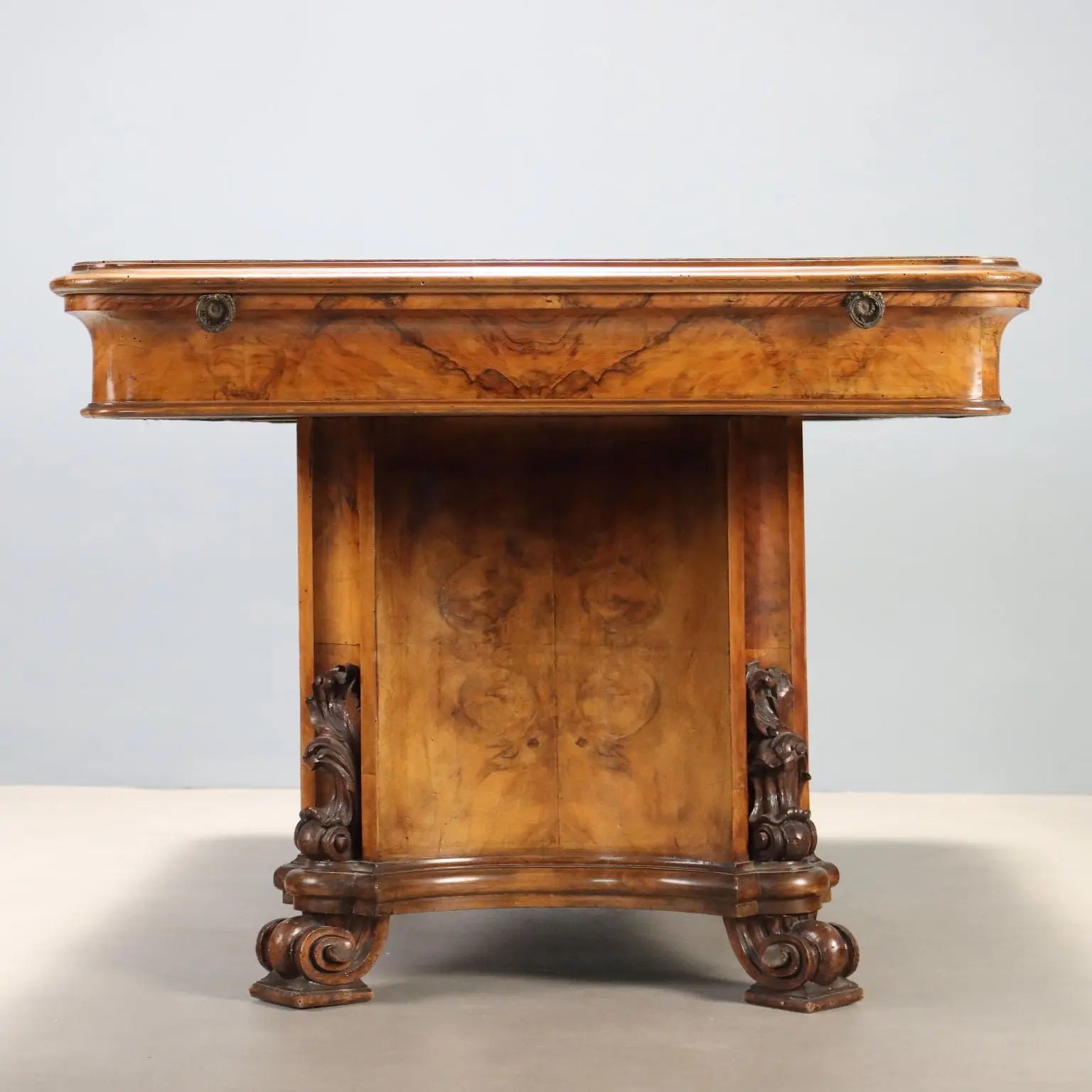 Art Deco Walnut and Burl Table
