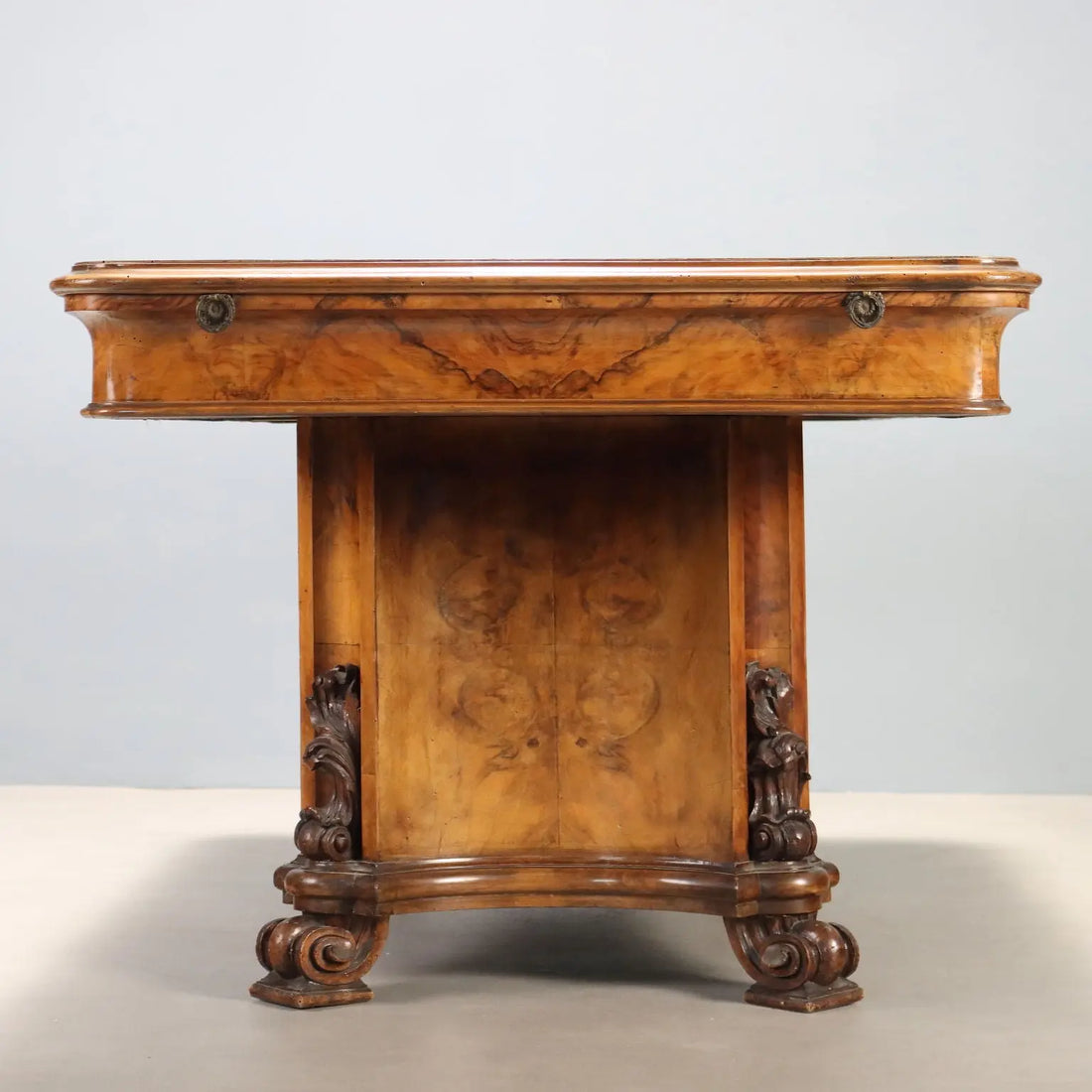 Art Deco Walnut and Burl Table