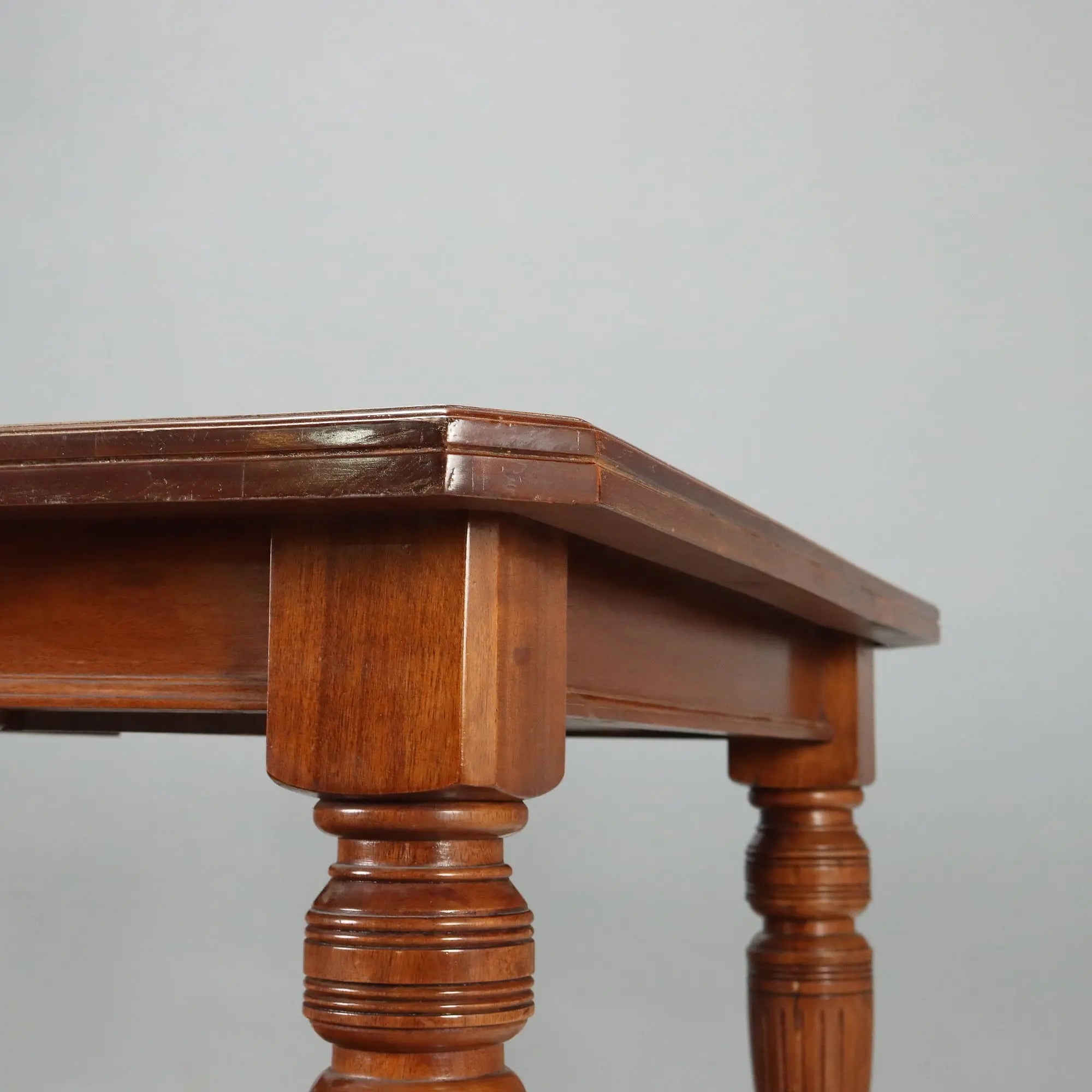Antique Extendable Table Mahogany Crank Mechanism United Kingdom