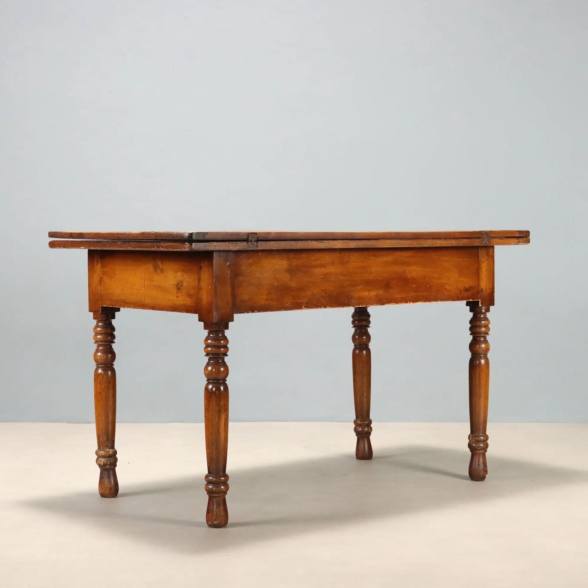 Antique Table Swivel Top Walnut Italy XIX Century