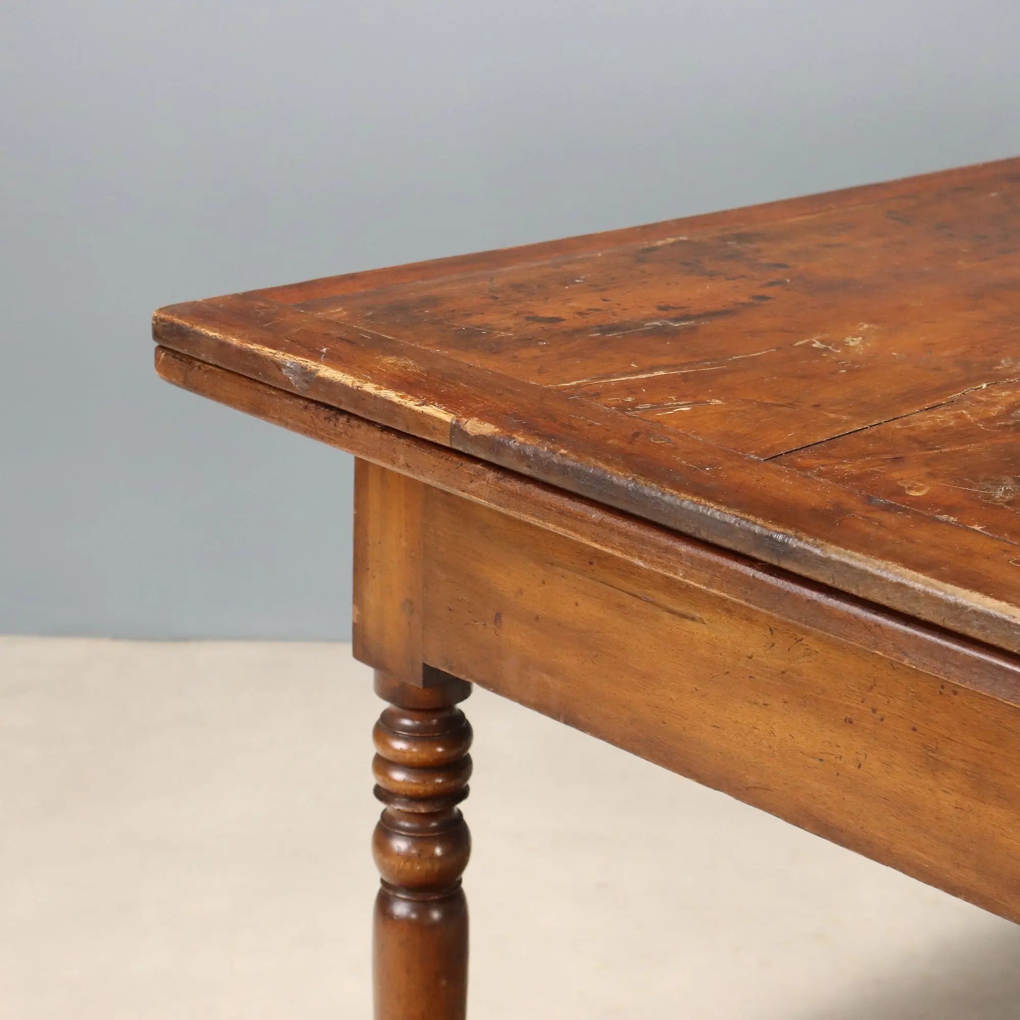 Antique Table Swivel Top Walnut Italy XIX Century