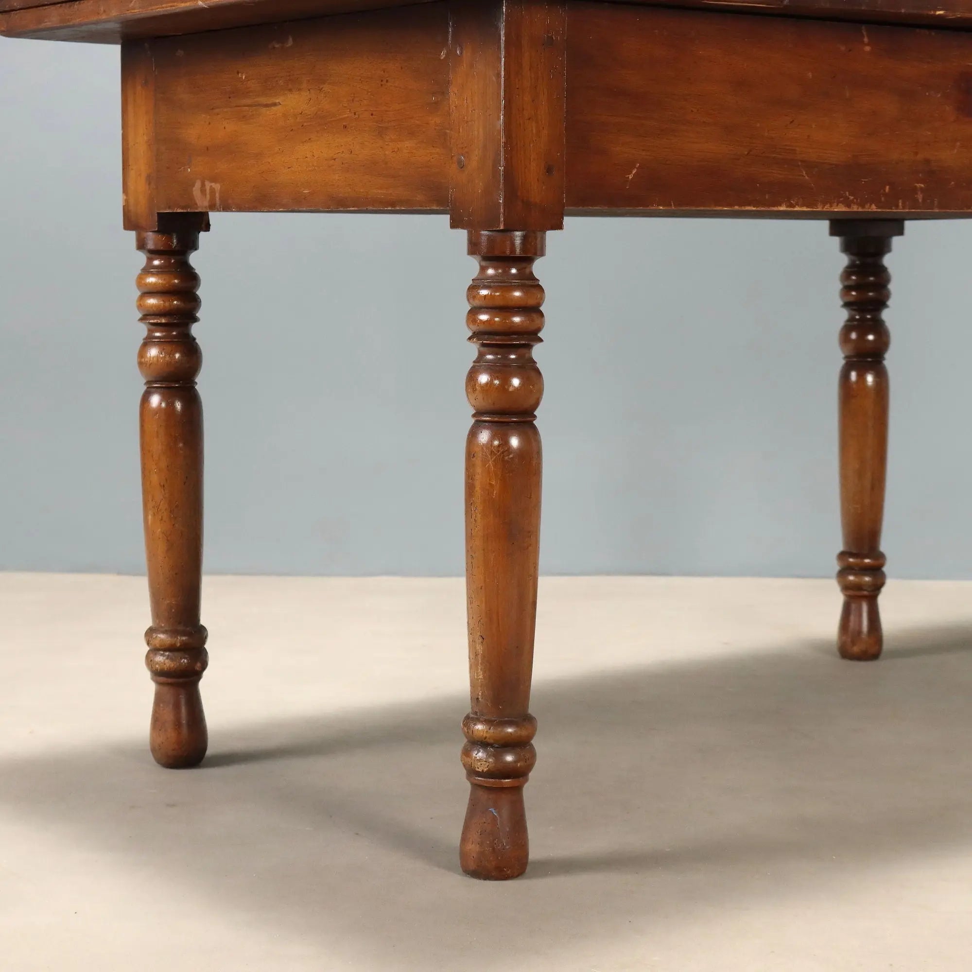 Antique Table Swivel Top Walnut Italy XIX Century