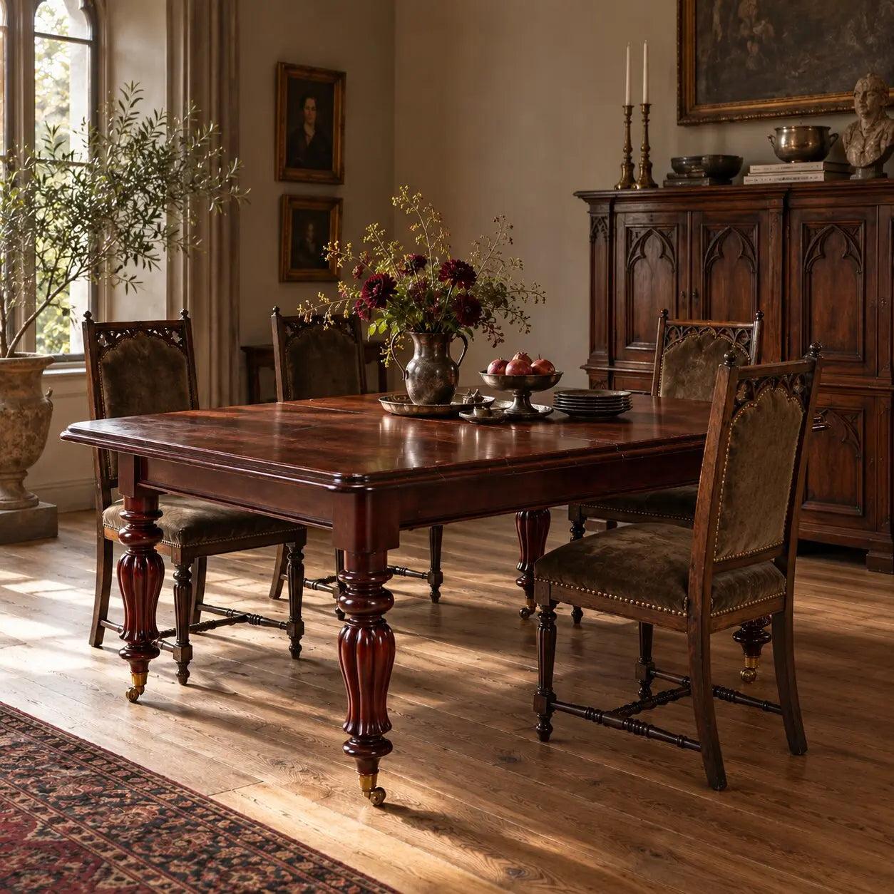 Antique Table Victorian Style Mahogany United Kingdom XX Century