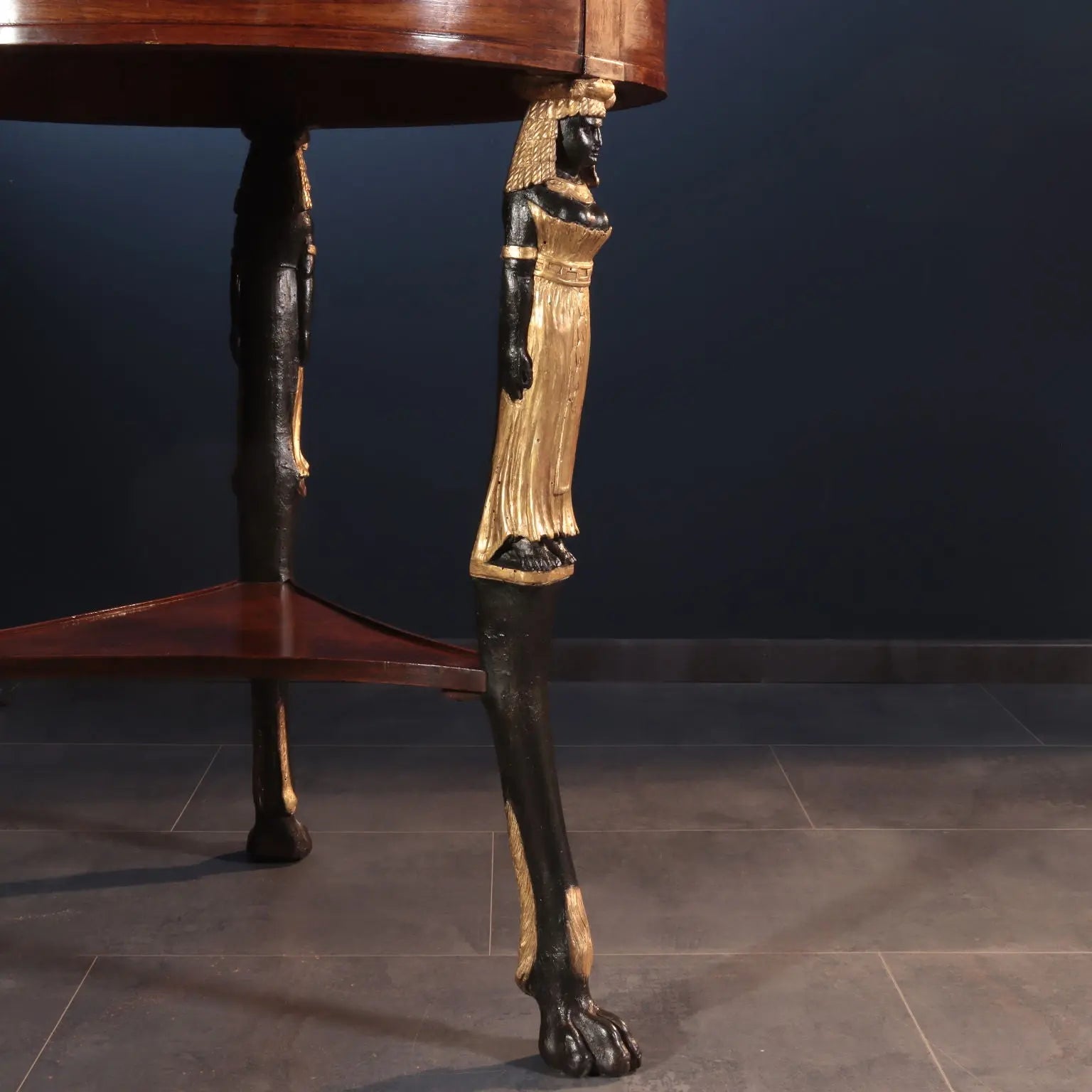 Antique Side Table Empire Cherry Alabaster Italy XIX Century - Kingdom of the Two Sicilies First Quarter 19th Century | Antiques | Side & Coffee Tables