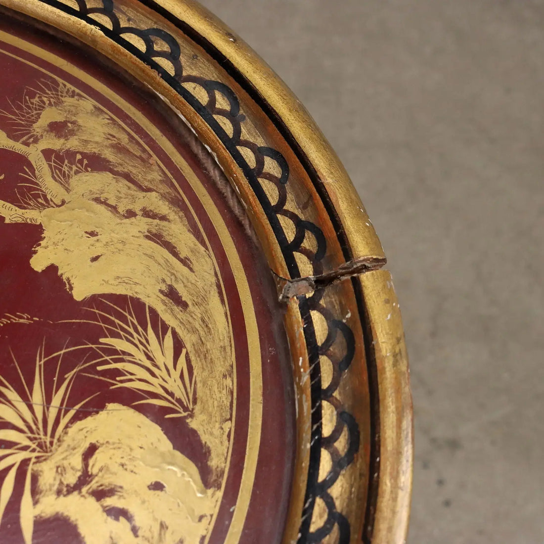 Antique Coffee Table Chinoiserie Lacquered Wood Italy Early XX Century - Chinoiserie Lacquered Coffee Table | Antiques | Side & Coffee Tables