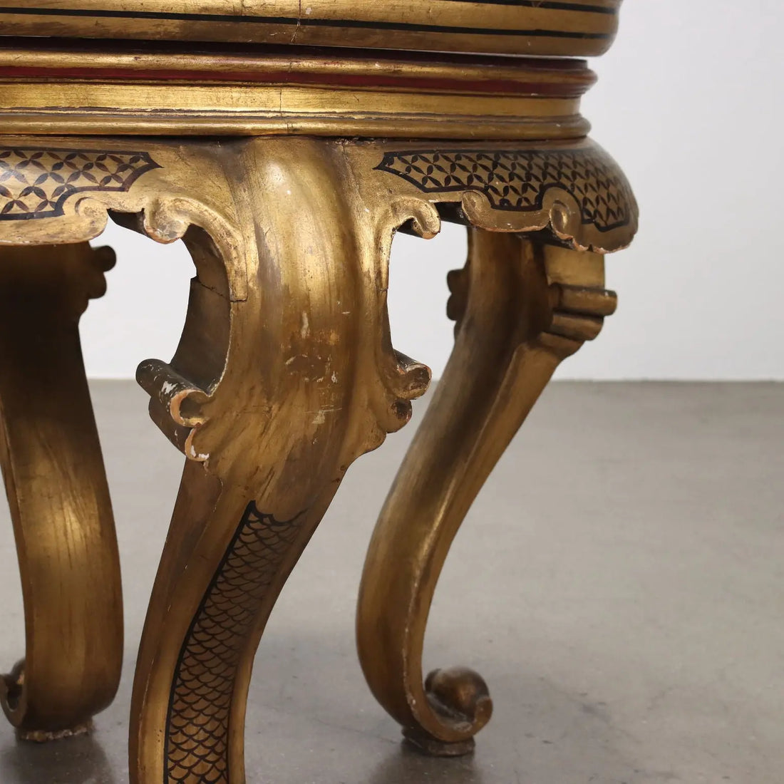 Antique Coffee Table Chinoiserie Lacquered Wood Italy Early XX Century - Chinoiserie Lacquered Coffee Table | Antiques | Side & Coffee Tables