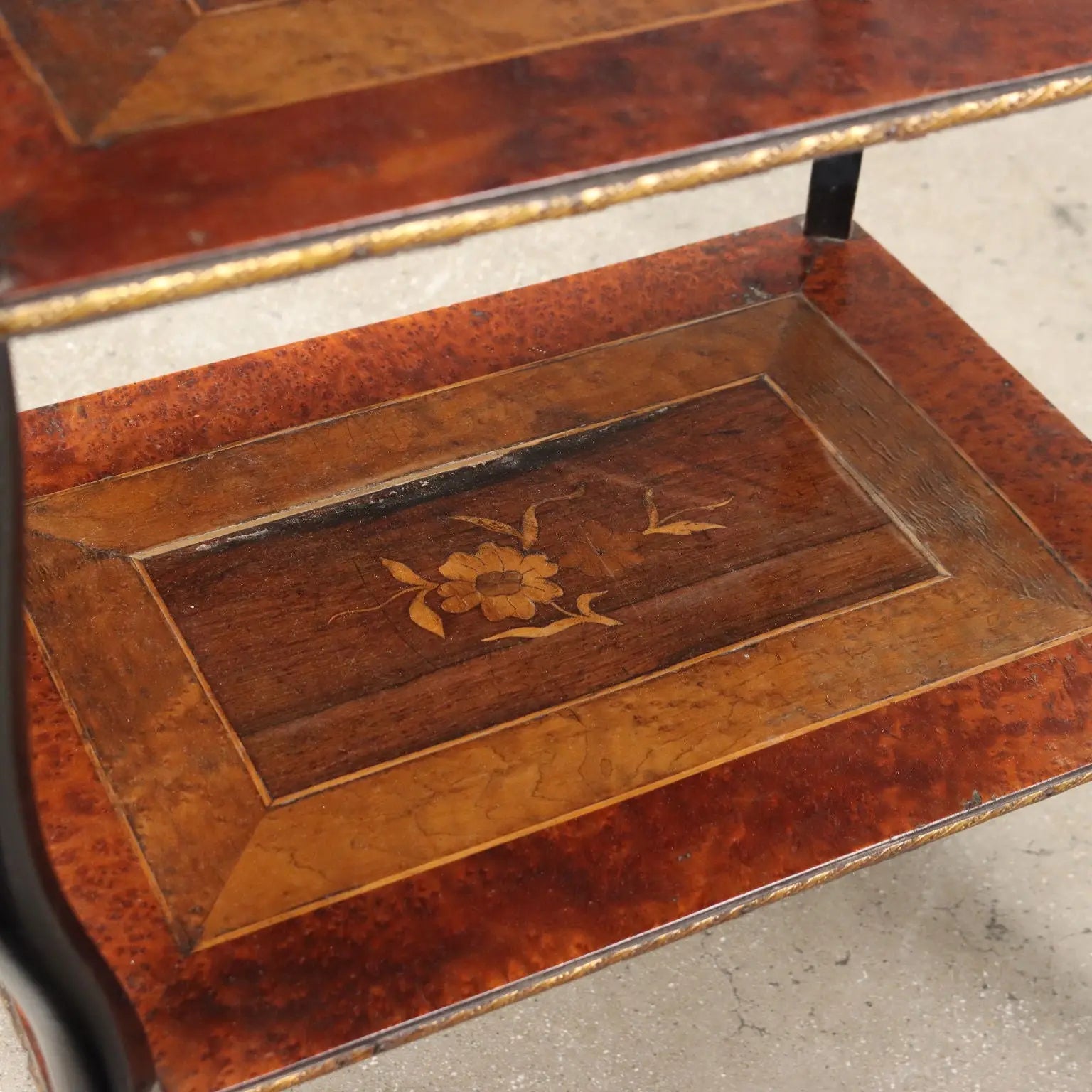 Antique Side Table Beech Metal Italy XX Century - Italy, XX Century | Antiques | Side & Coffee Tables