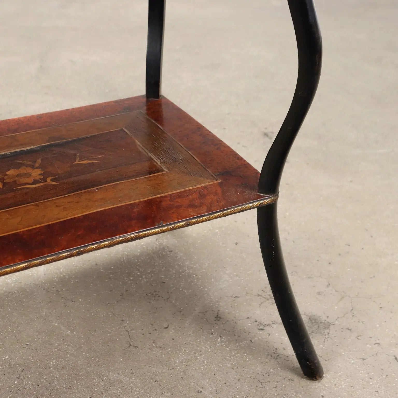 Antique Side Table Beech Metal Italy XX Century - Italy, XX Century | Antiques | Side & Coffee Tables