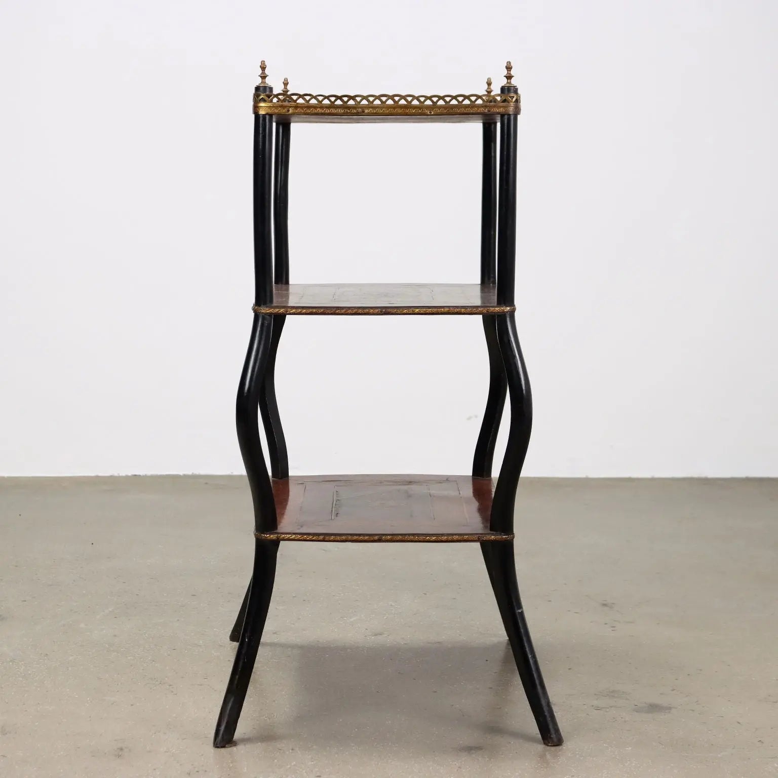 Antique Side Table Beech Metal Italy XX Century - Italy, XX Century | Antiques | Side & Coffee Tables