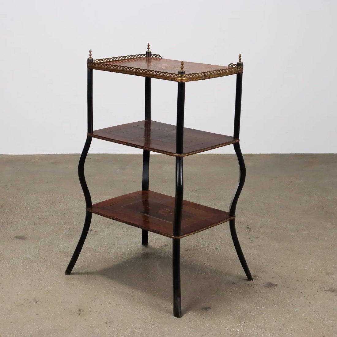 Antique Side Table Beech Metal Italy XX Century - Italy, XX Century | Antiques | Side & Coffee Tables