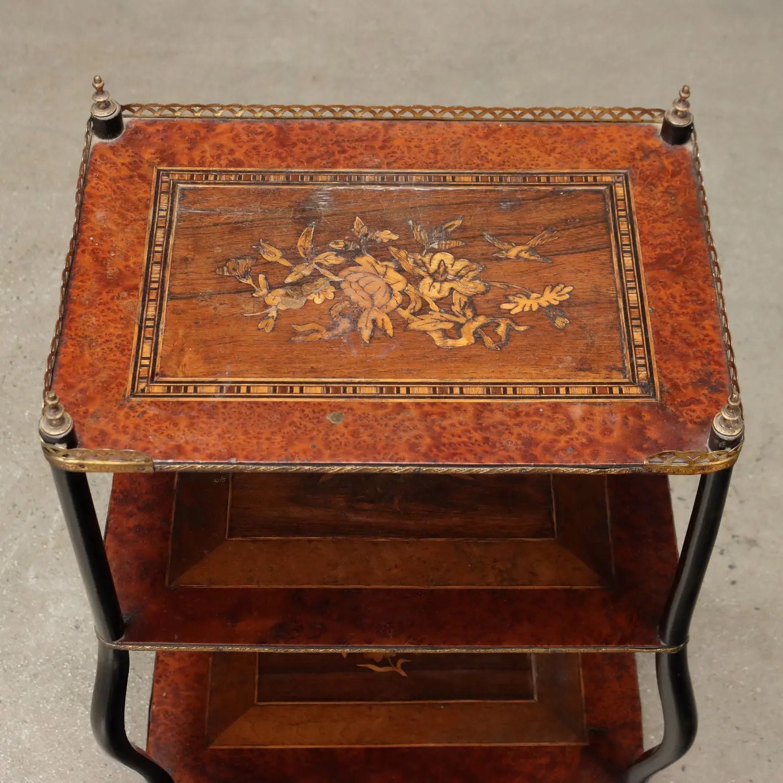 Antique Side Table Beech Metal Italy XX Century - Italy, XX Century | Antiques | Side & Coffee Tables