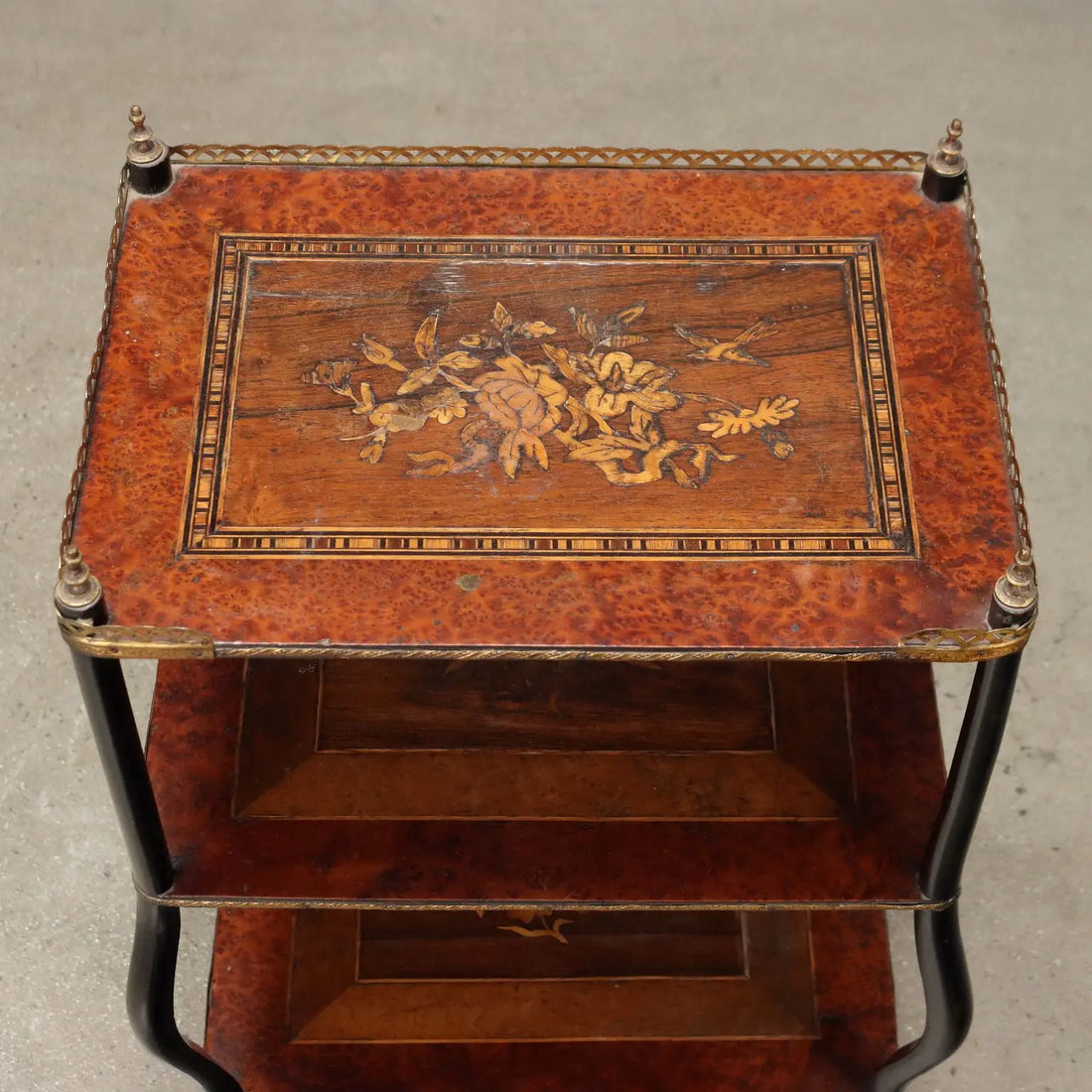 Antique Side Table Beech Metal Italy XX Century - Italy, XX Century | Antiques | Side & Coffee Tables