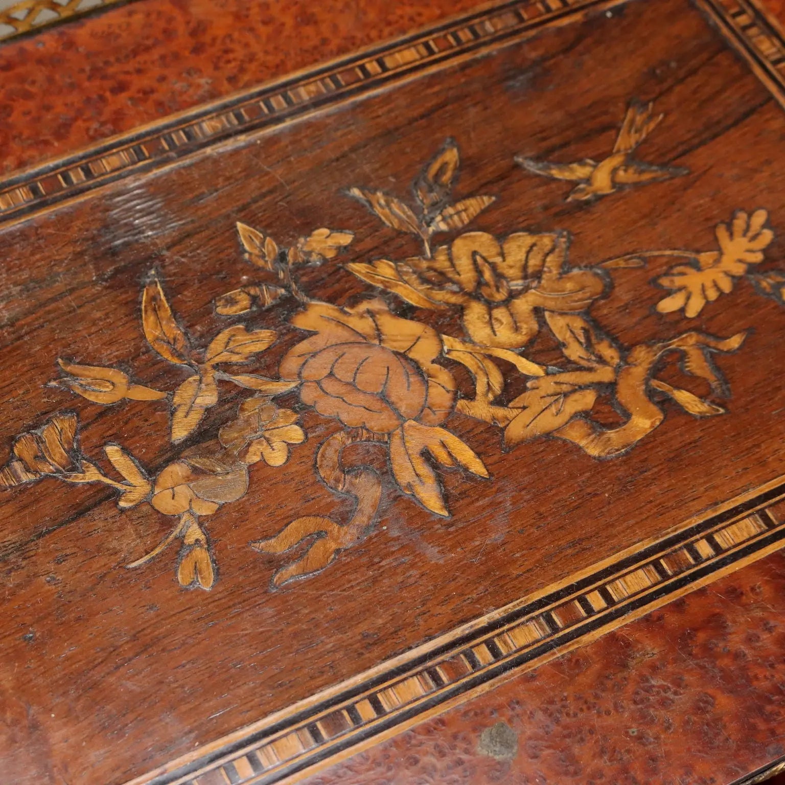 Antique Side Table Beech Metal Italy XX Century - Italy, XX Century | Antiques | Side & Coffee Tables