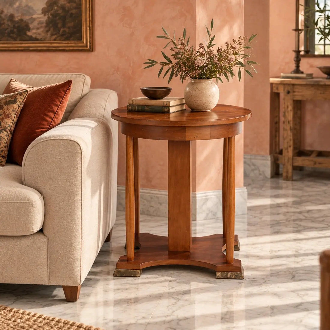 Round Art Deco Table - Italy Early 20th Century