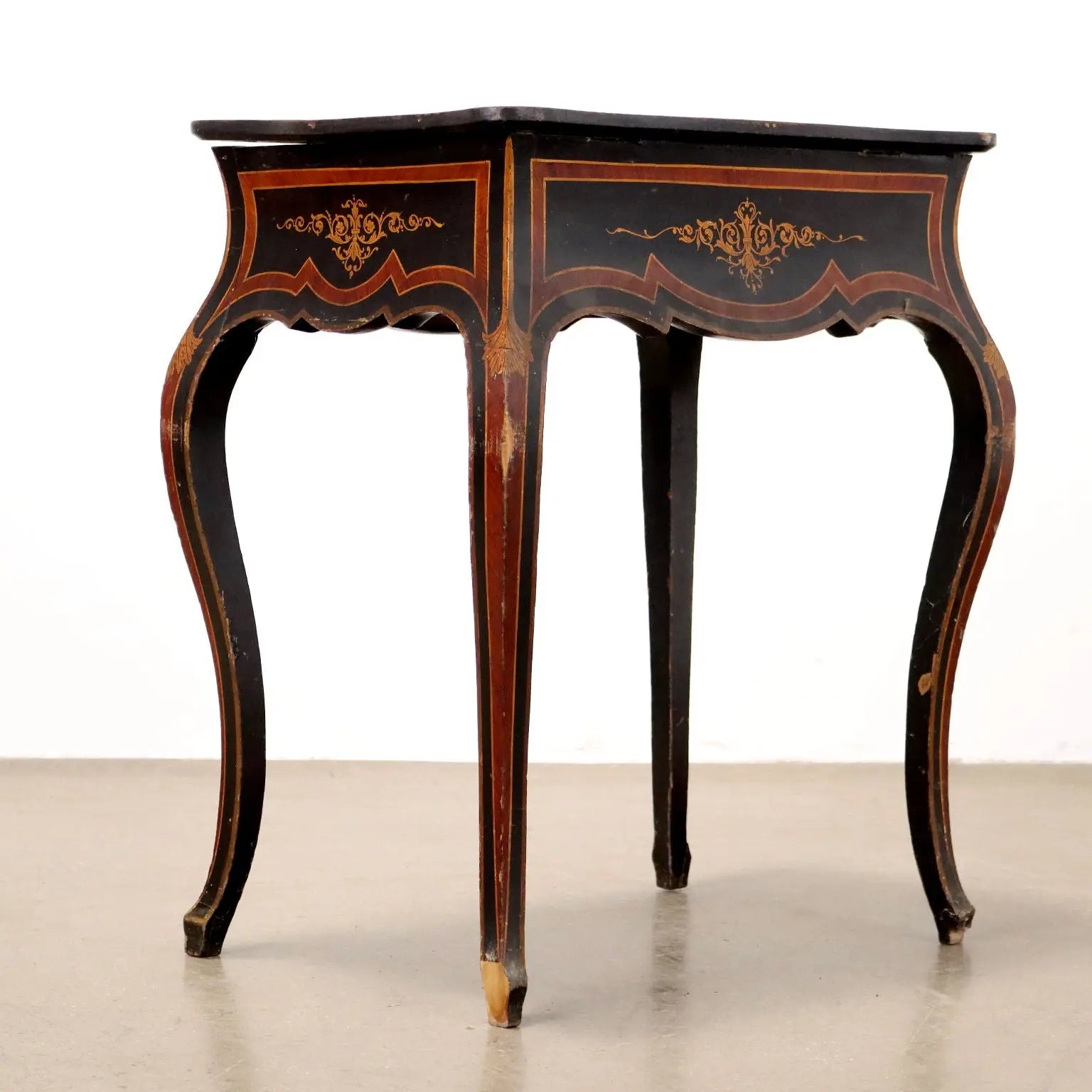 Antique Working Table Lacquered Oak France XX Century - France | Antiques | Side & Coffee Tables