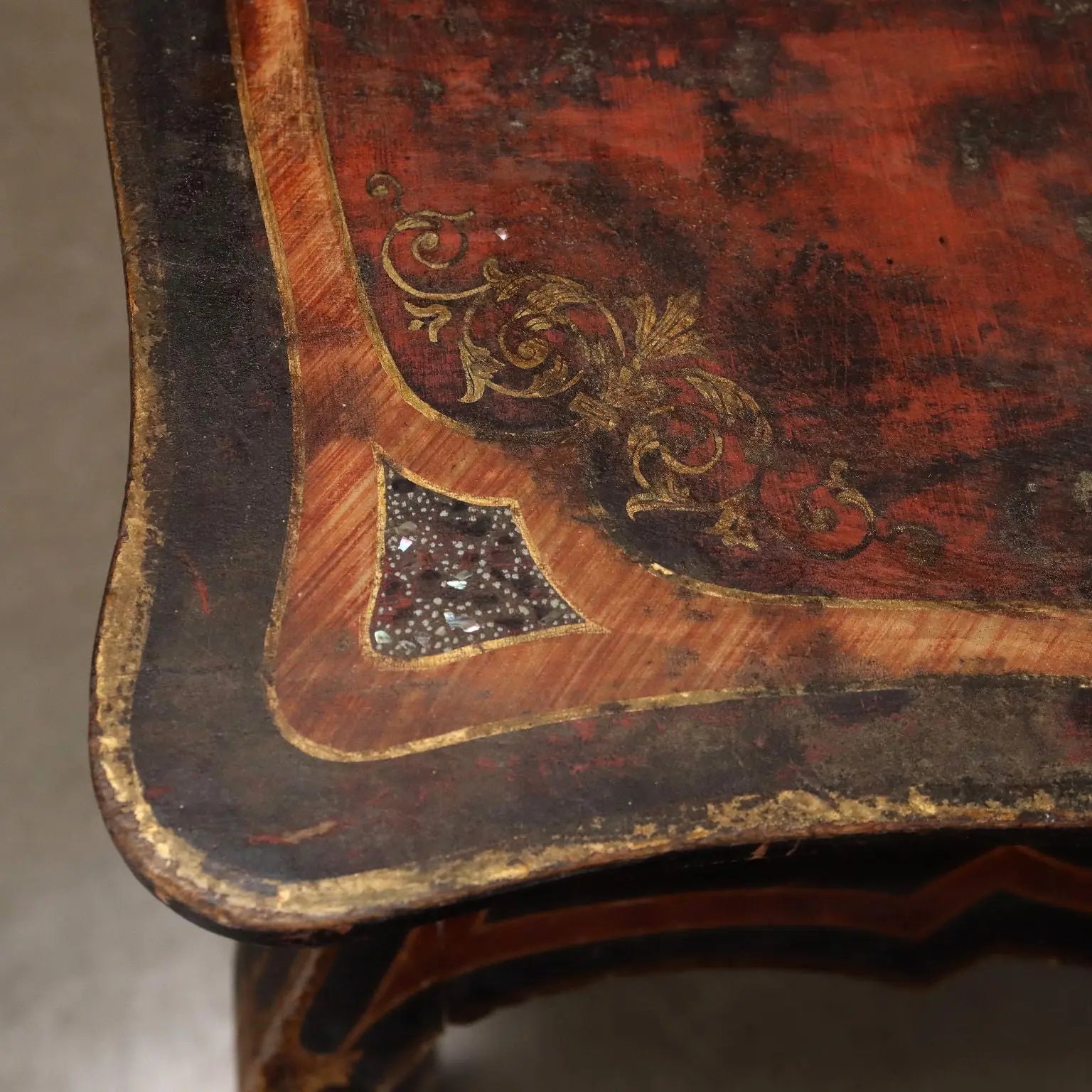 Antique Working Table Lacquered Oak France XX Century - France | Antiques | Side & Coffee Tables