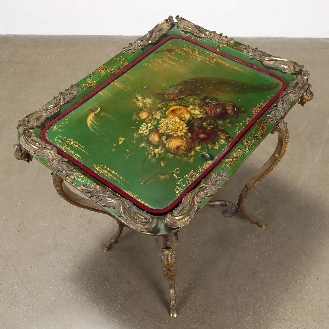 Antique Middle Victorian Table Bronze Papier Maché England XIX Century - England Third Quarter of the XIX Century | Antiques | Side & Coffee Tables