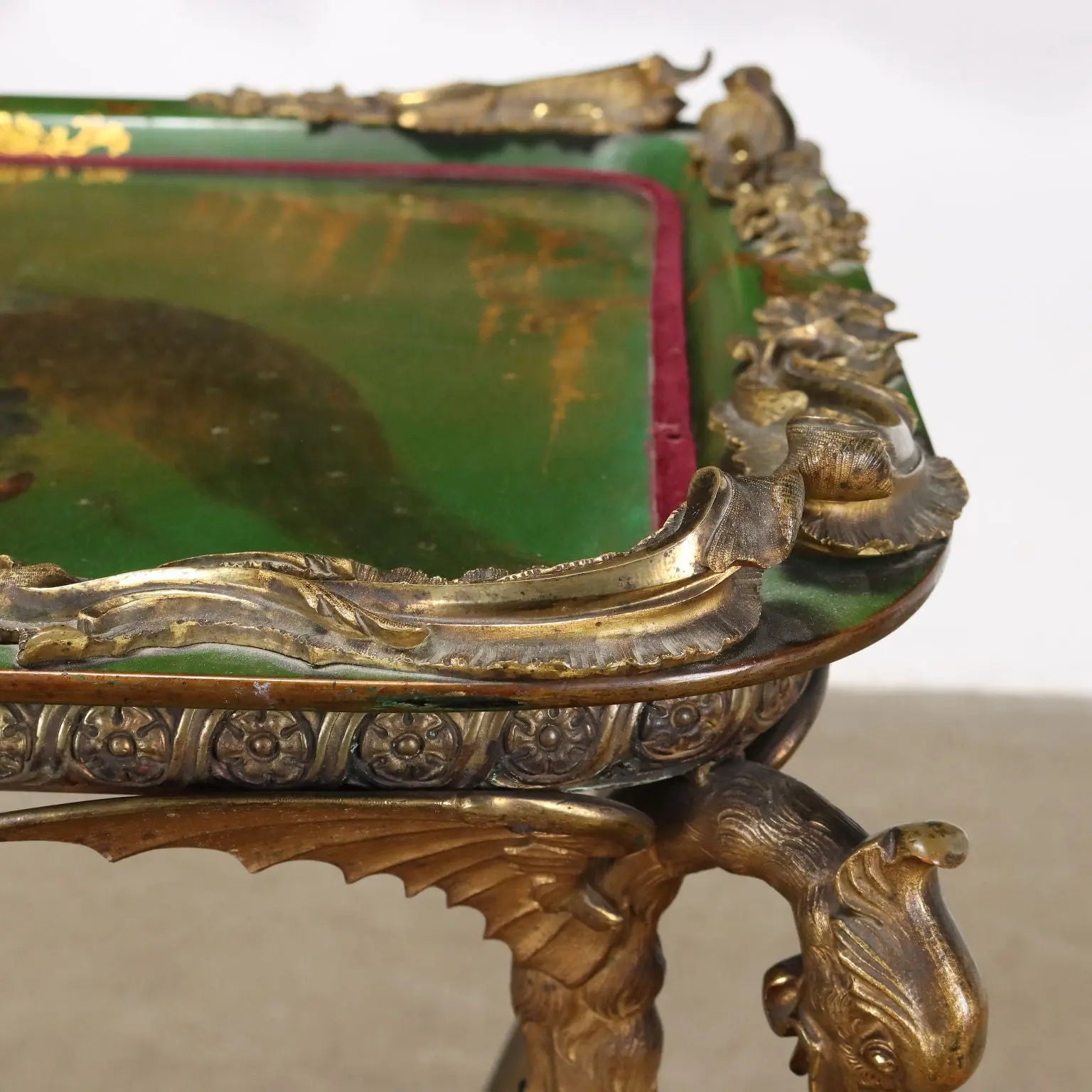 Antique Middle Victorian Table Bronze Papier Maché England XIX Century - England Third Quarter of the XIX Century | Antiques | Side & Coffee Tables