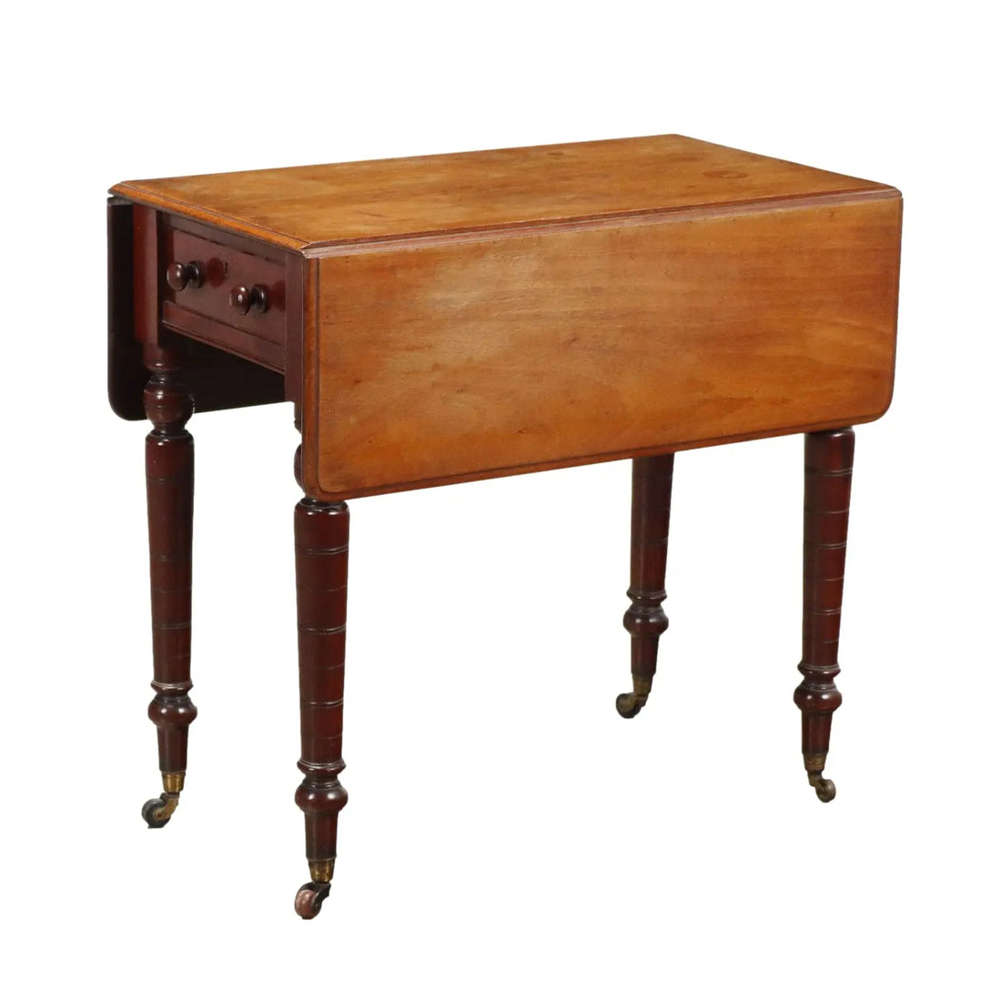 Antique Coffee Table Mahogany Drawers Decorations XIX Century - Northern France, Mid XIX Century | Antiques | Side & Coffee Tables